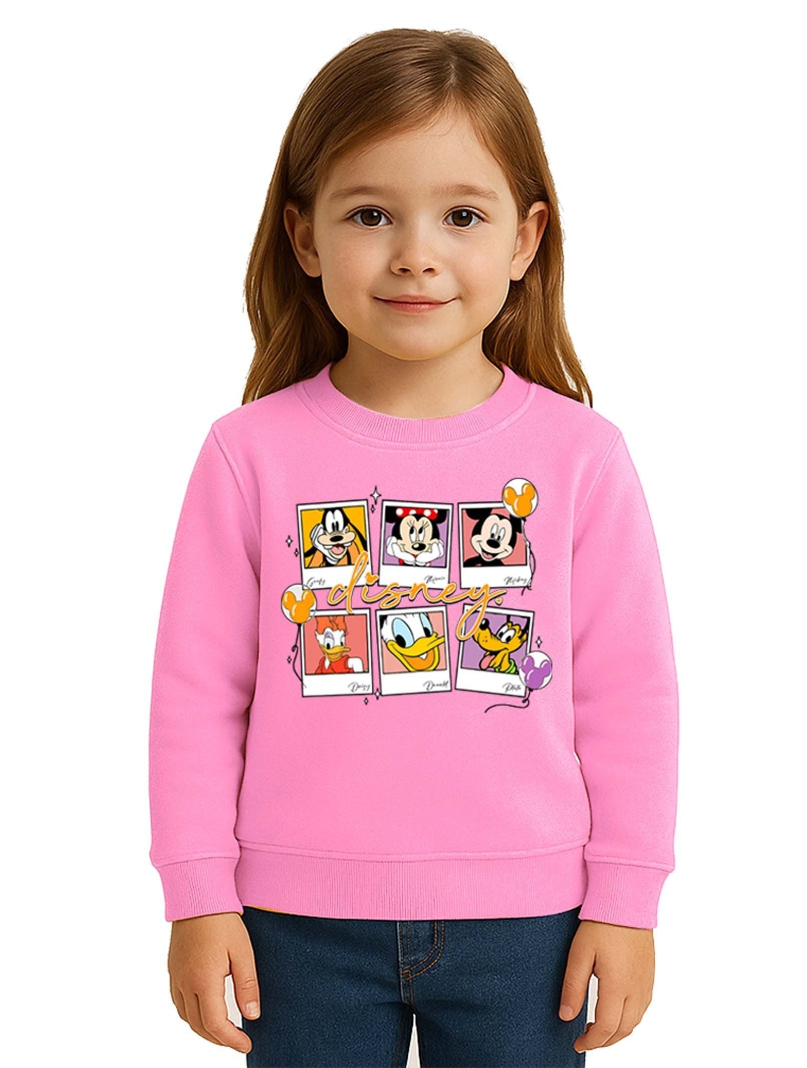Unisex Disney Baskılı Çocuk Swaetshirt 3 İplik Şardonlu