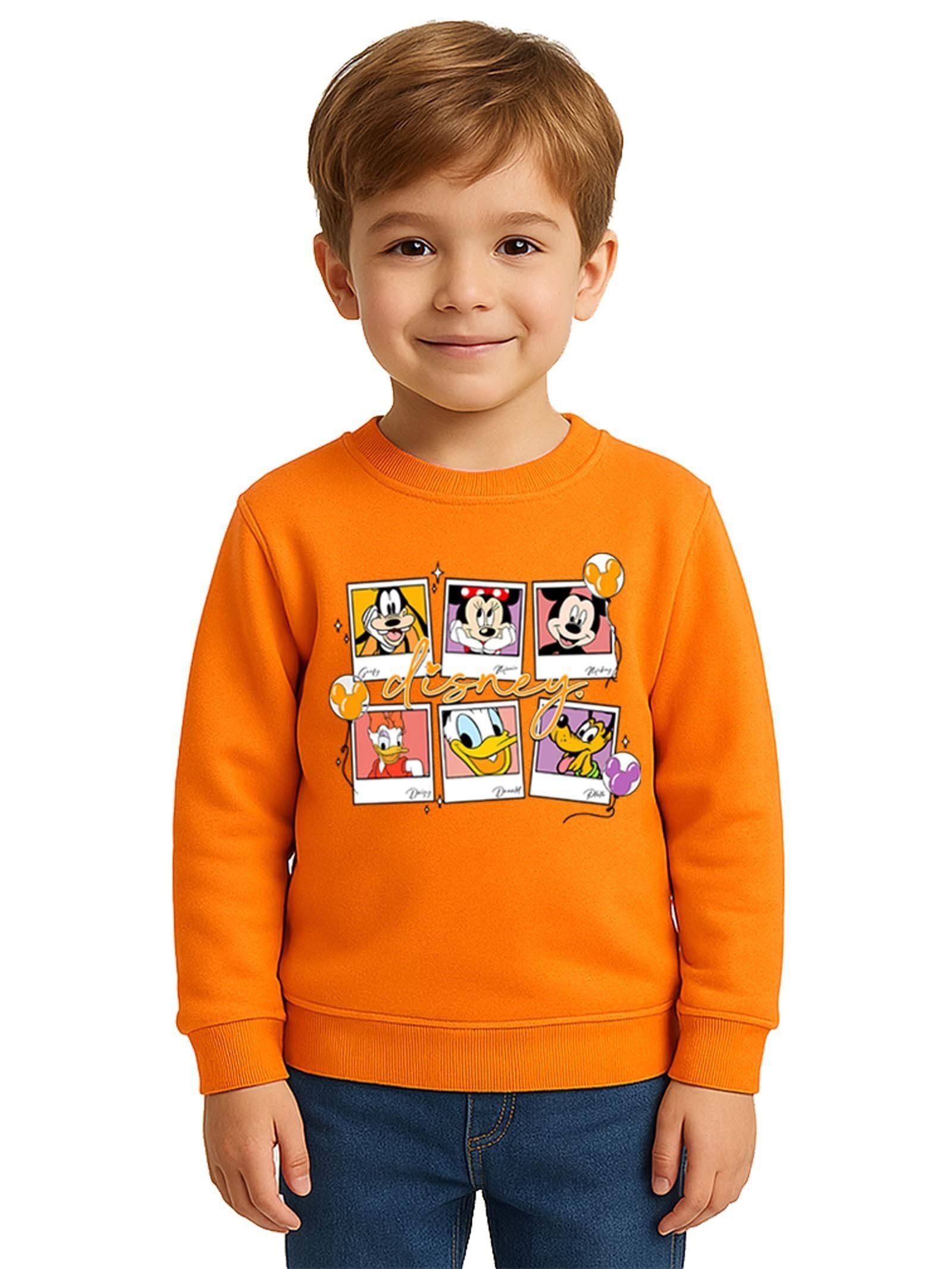 Unisex Disney Baskılı Çocuk Swaetshirt 3 İplik Şardonlu