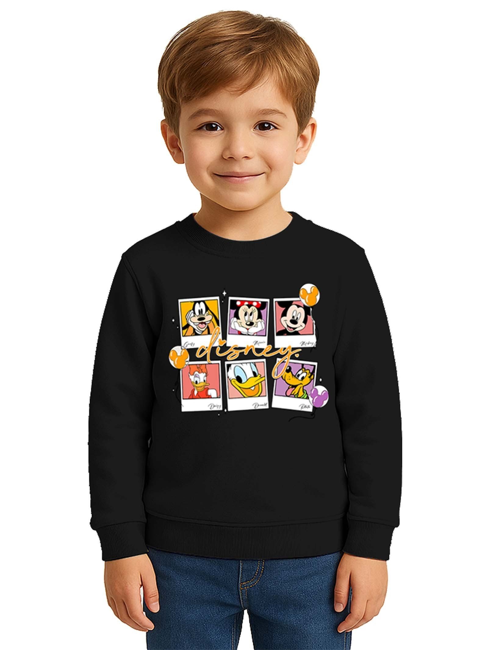 Unisex Disney Baskılı Çocuk Swaetshirt 3 İplik Şardonlu