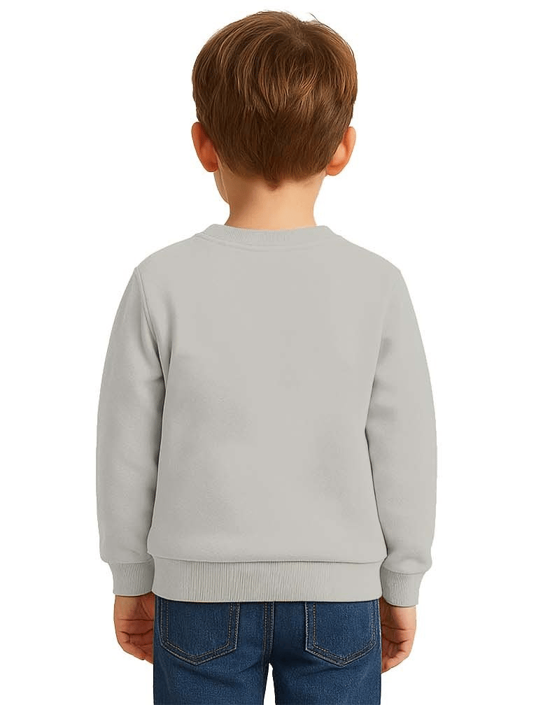 Unisex Düz Baskısız Çocuk Sweatshirt  3 İplik Şardonlu Kumaş