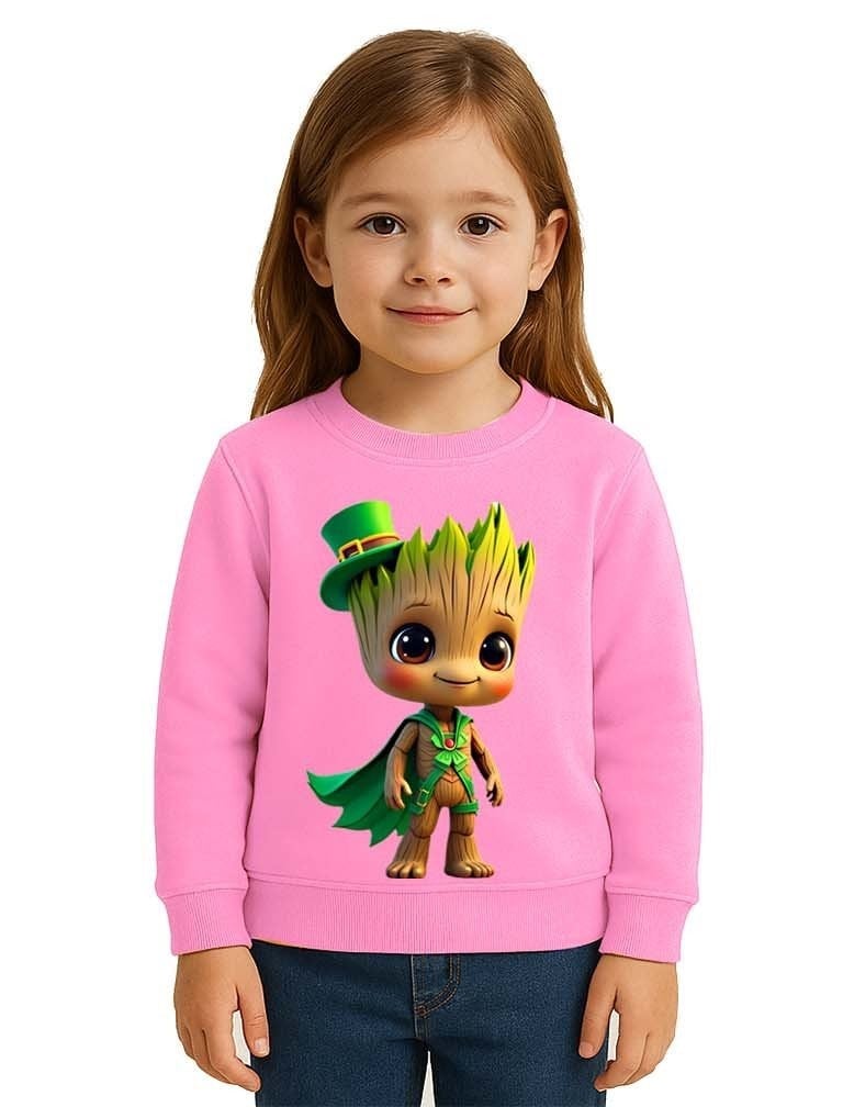 Unisex Groot Baskılı Çocuk Swaetshirt 3 İplik Şardonlu