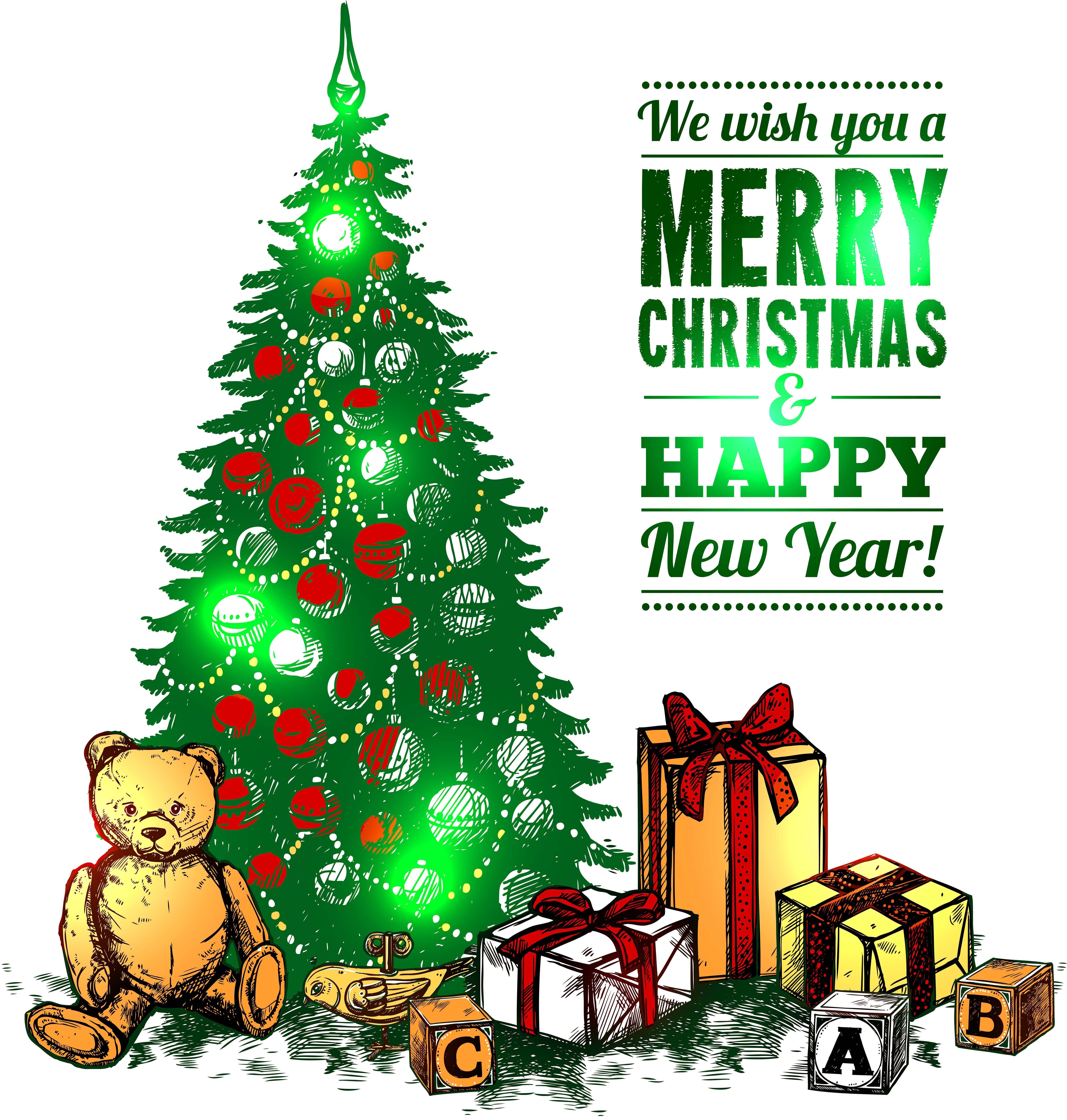 Unisex Happy New Year Yılbaşı Baskılı Yetişkin ve Çocuk Sweatshirt 3 İplik Şardonlu Kumaş