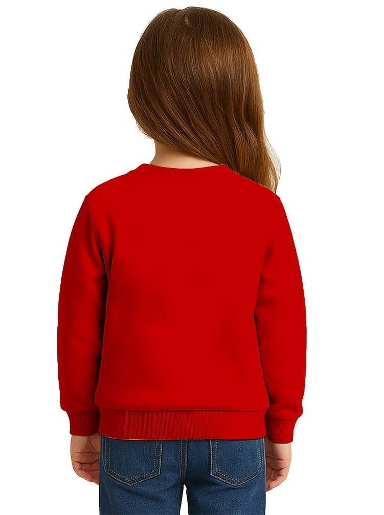 Unisex Hello Kity Baskılı Çocuk Swaetshirt 3 İplik Şardonlu
