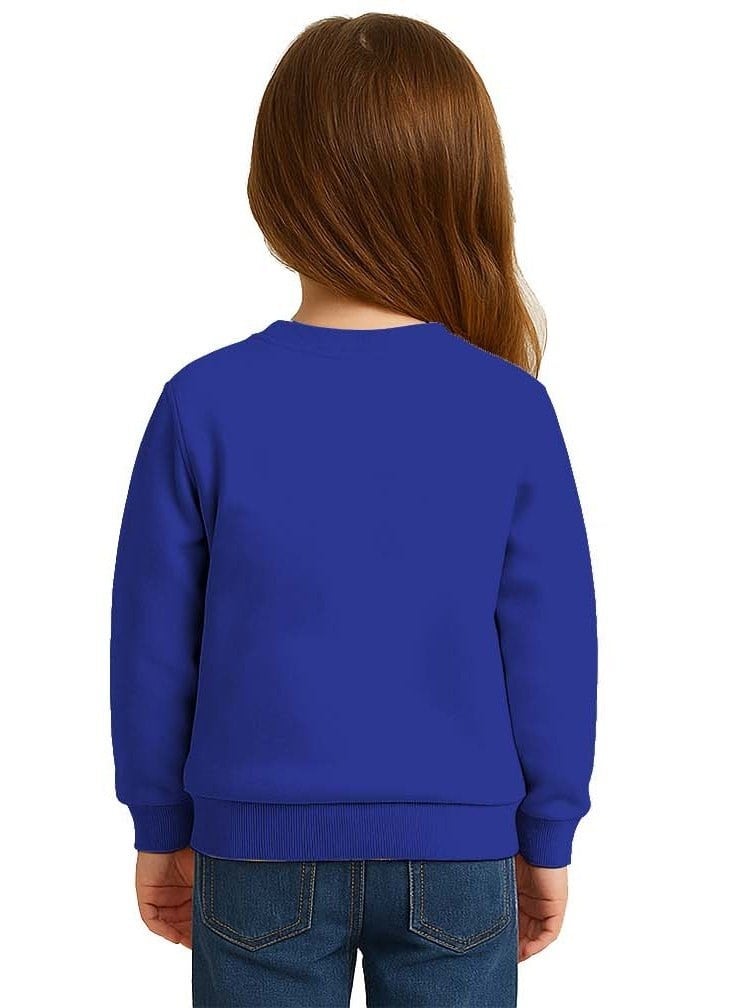Unisex Hello Kity Baskılı Çocuk Swaetshirt 3 İplik Şardonlu