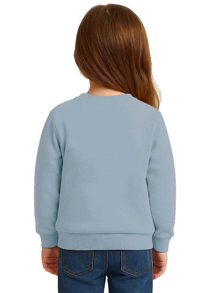 Unisex Hello Kity Baskılı Çocuk Swaetshirt 3 İplik Şardonlu