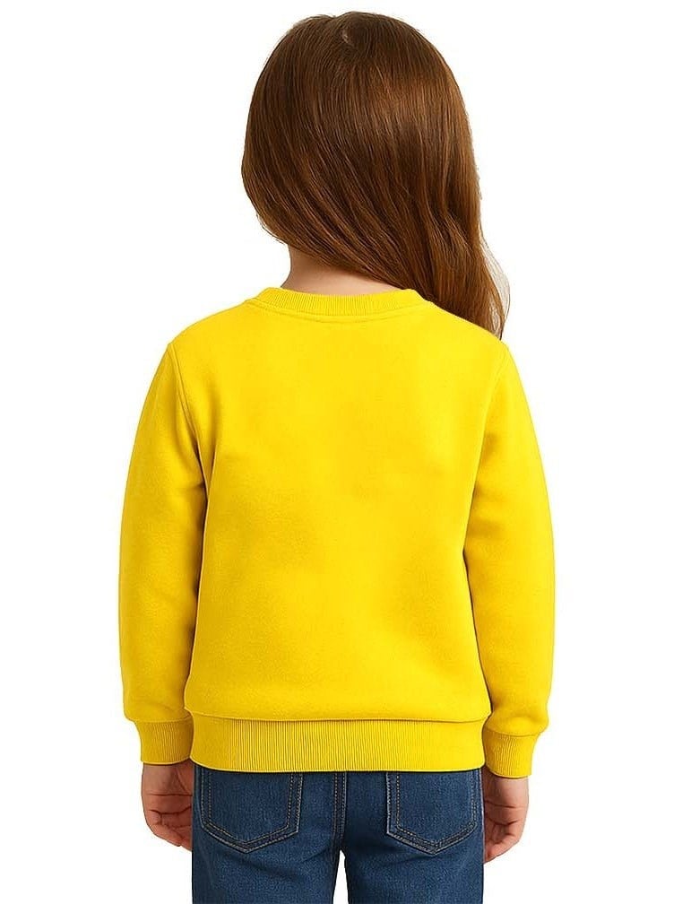 Unisex Labubu Baskılı Çocuk Swaetshirt 3 İplik Şardonlu