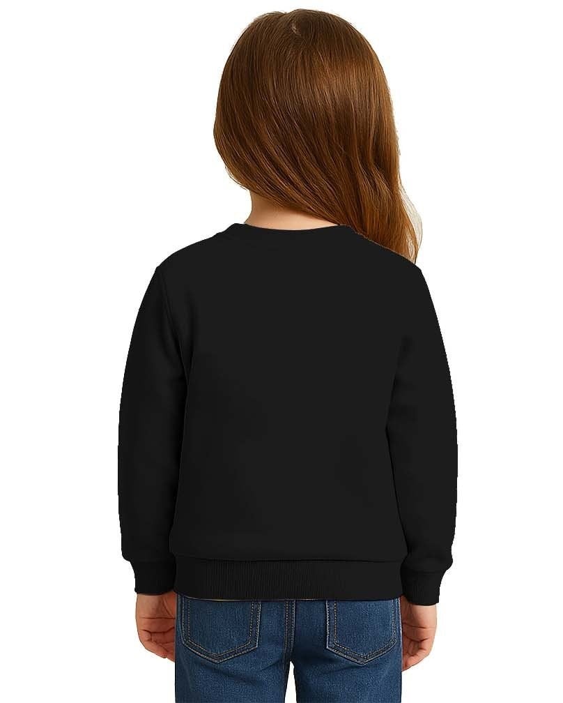 Unisex Labubu Baskılı Çocuk Swaetshirt 3 İplik Şardonlu