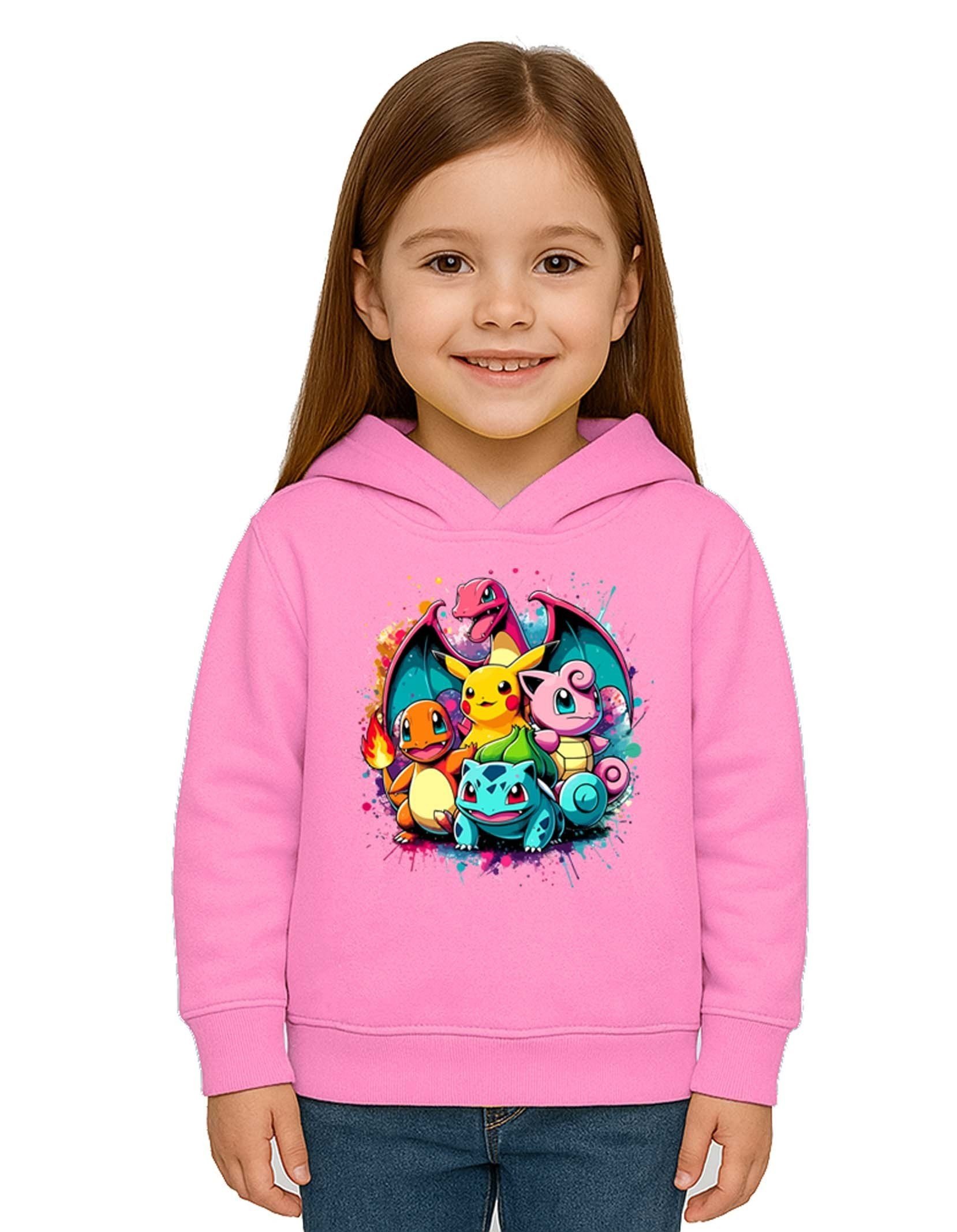 Unisex Pokemon Baskılı Çocuk Swaetshirt 3 İplik Şardonlu