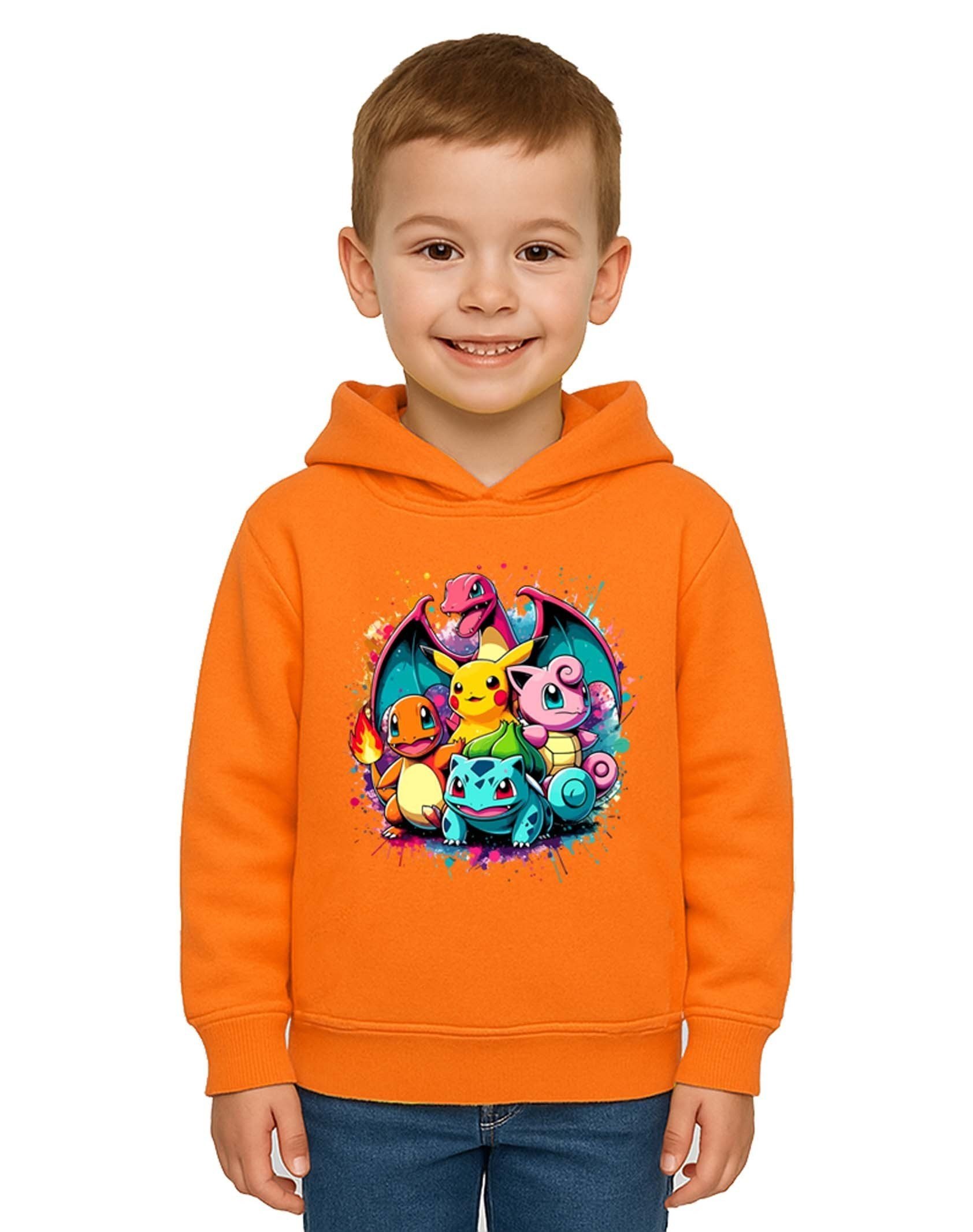 Unisex Pokemon Baskılı Çocuk Swaetshirt 3 İplik Şardonlu