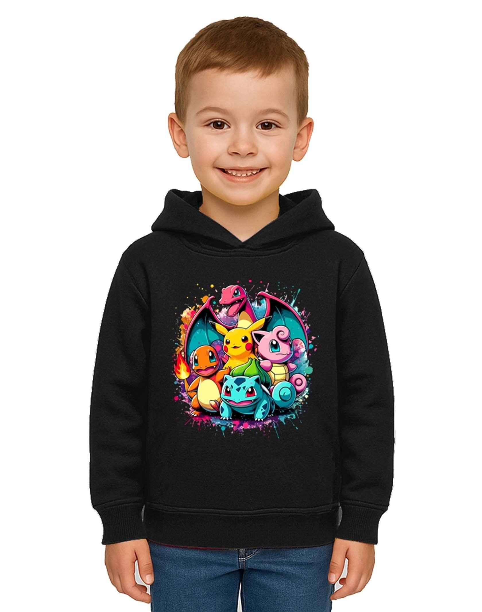 Unisex Pokemon Baskılı Çocuk Swaetshirt 3 İplik Şardonlu