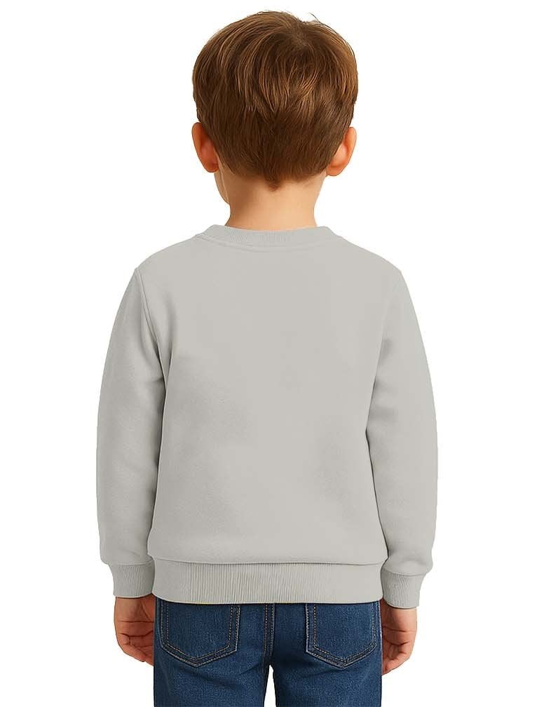 Unisex Sünger Bob Baskılı Çocuk Swaetshirt 3 İplik Şardonlu