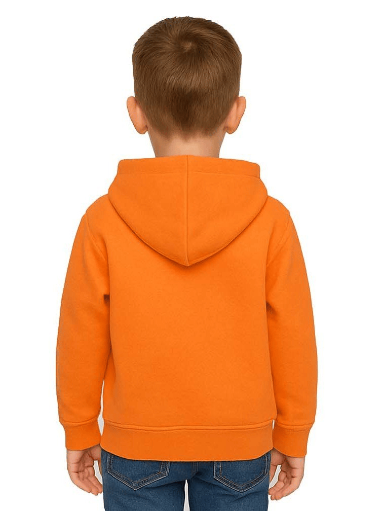 Unisex Sünger Bob Baskılı Çocuk Swaetshirt Kapşonlu 3 İplik Şardonlu