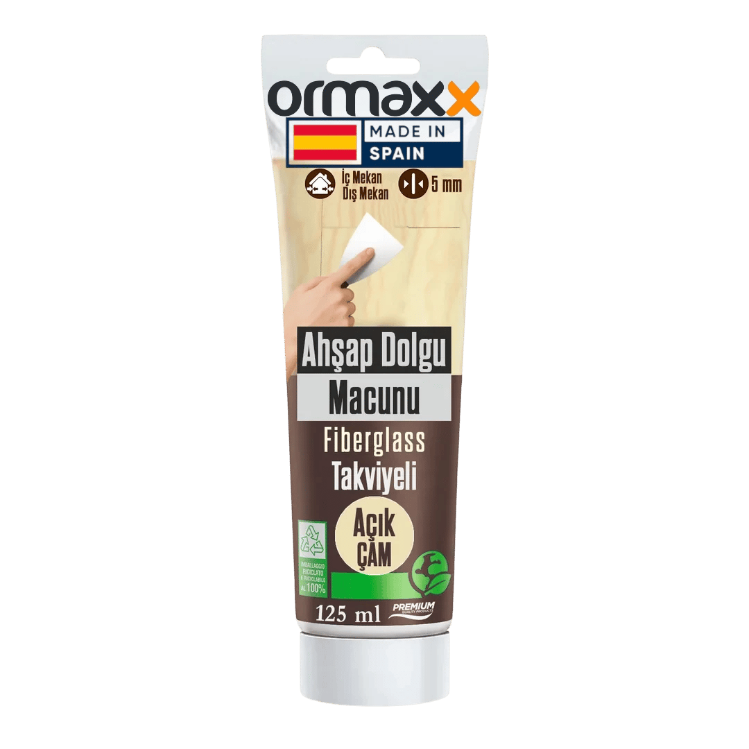 Aguaplast - Açık Çam Fiberglass Katkılı Ahşap Dolgu Tamir Macunu 125 ml