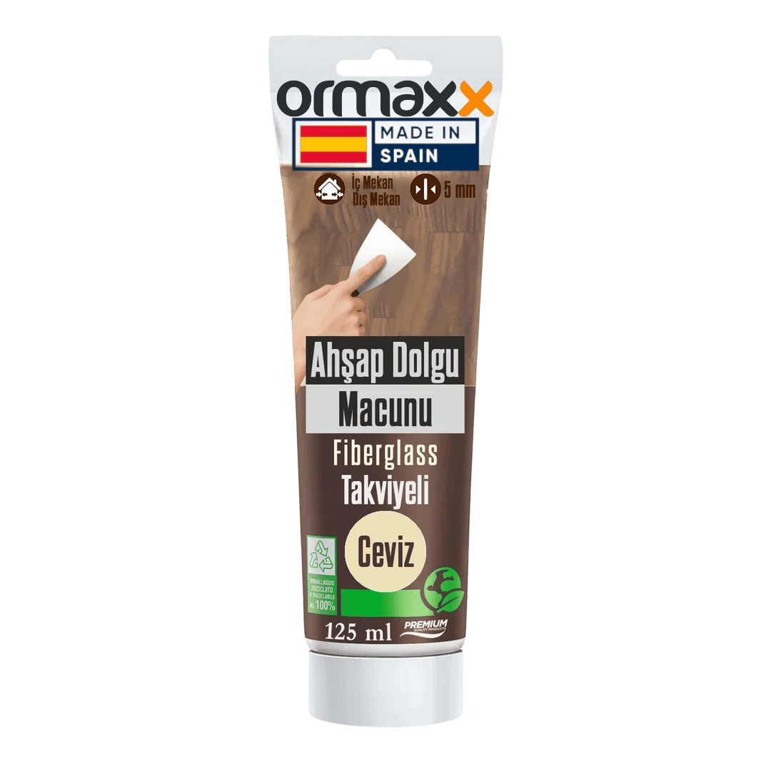 Aguaplast - Ceviz Fiberglass Katkılı Ahşap Dolgu Tamir Macunu 125 ml