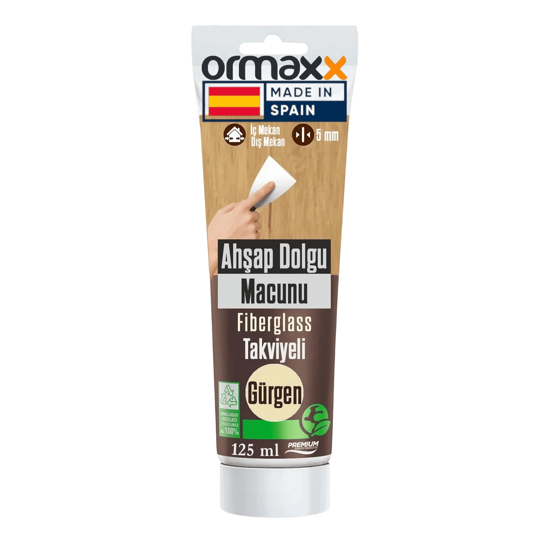 Aguaplast - Gürgen Fiberglass Katkılı Ahşap Dolgu Tamir Macunu 125 ml