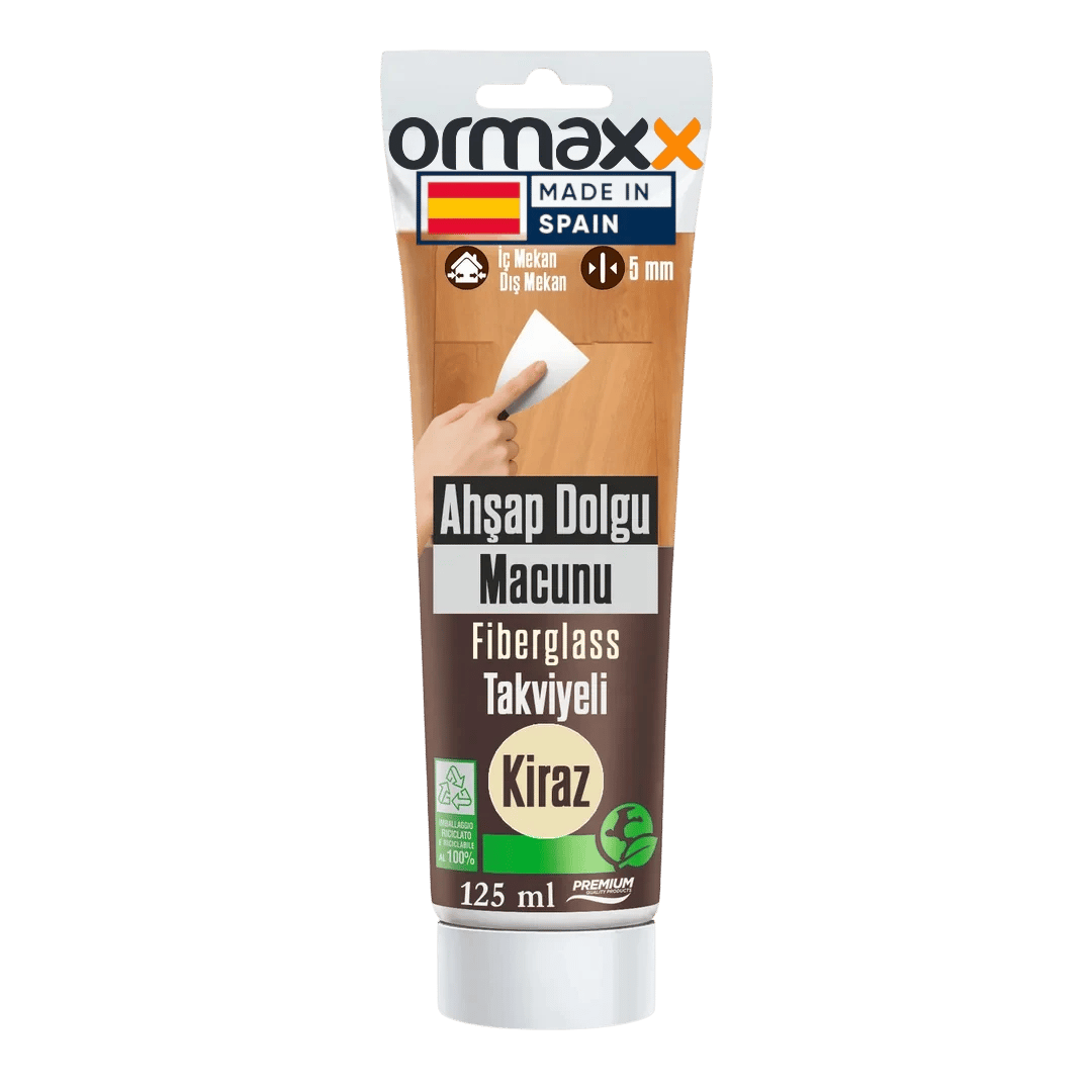 Aguaplast - Kiraz Fiberglass Katkılı Ahşap Dolgu Tamir Macunu 125 ml