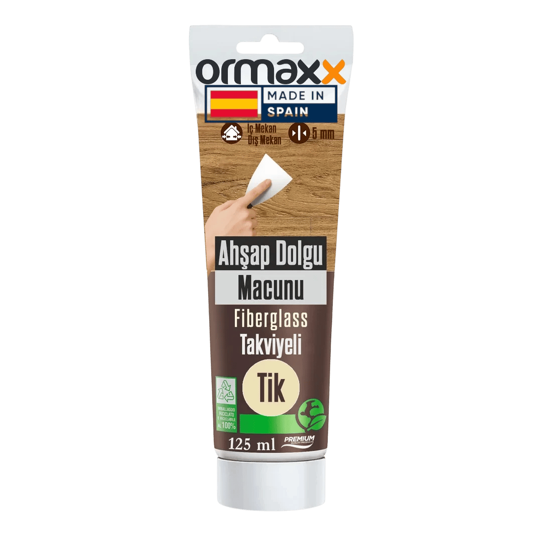 Aguaplast - Tik Fiberglass Katkılı Ahşap Dolgu Tamir Macunu 125 ml