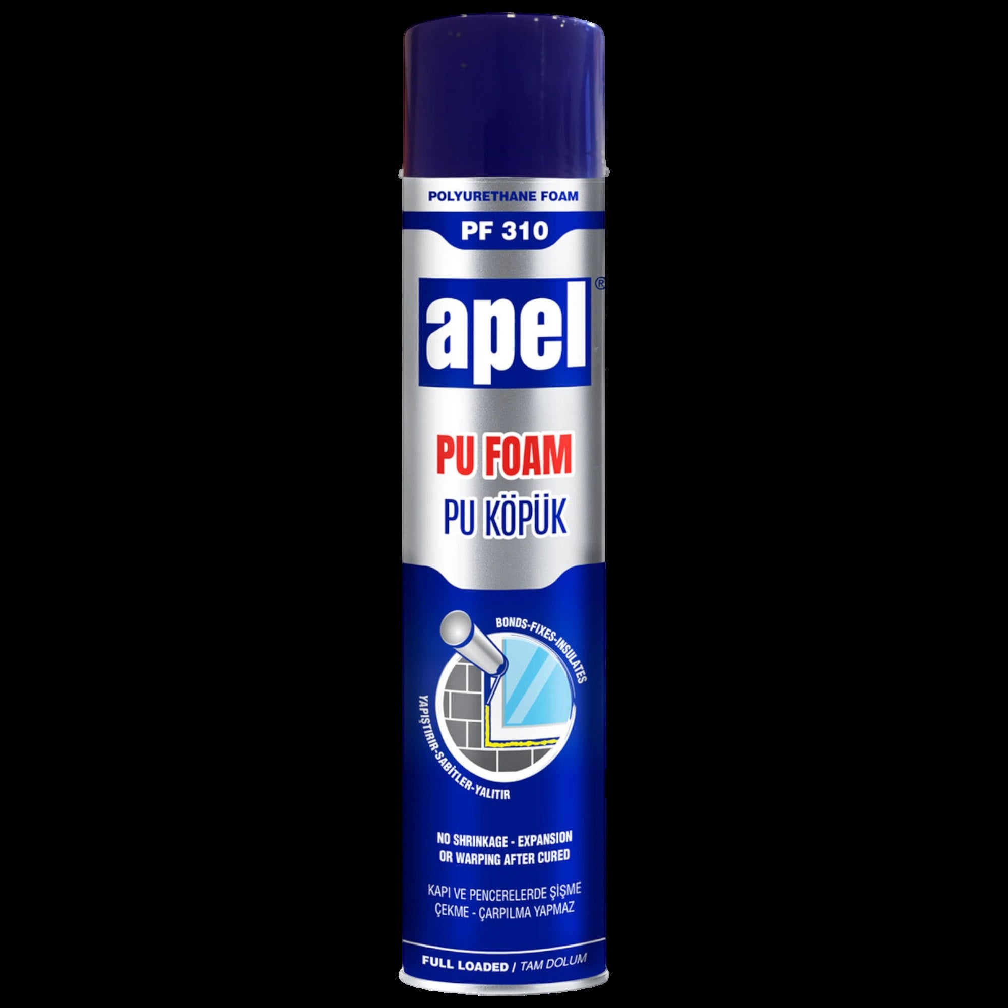 Apel PF310 Tam Dolum Poliüretan Dolgu ve Montaj Köpük 750 ml/850 gr