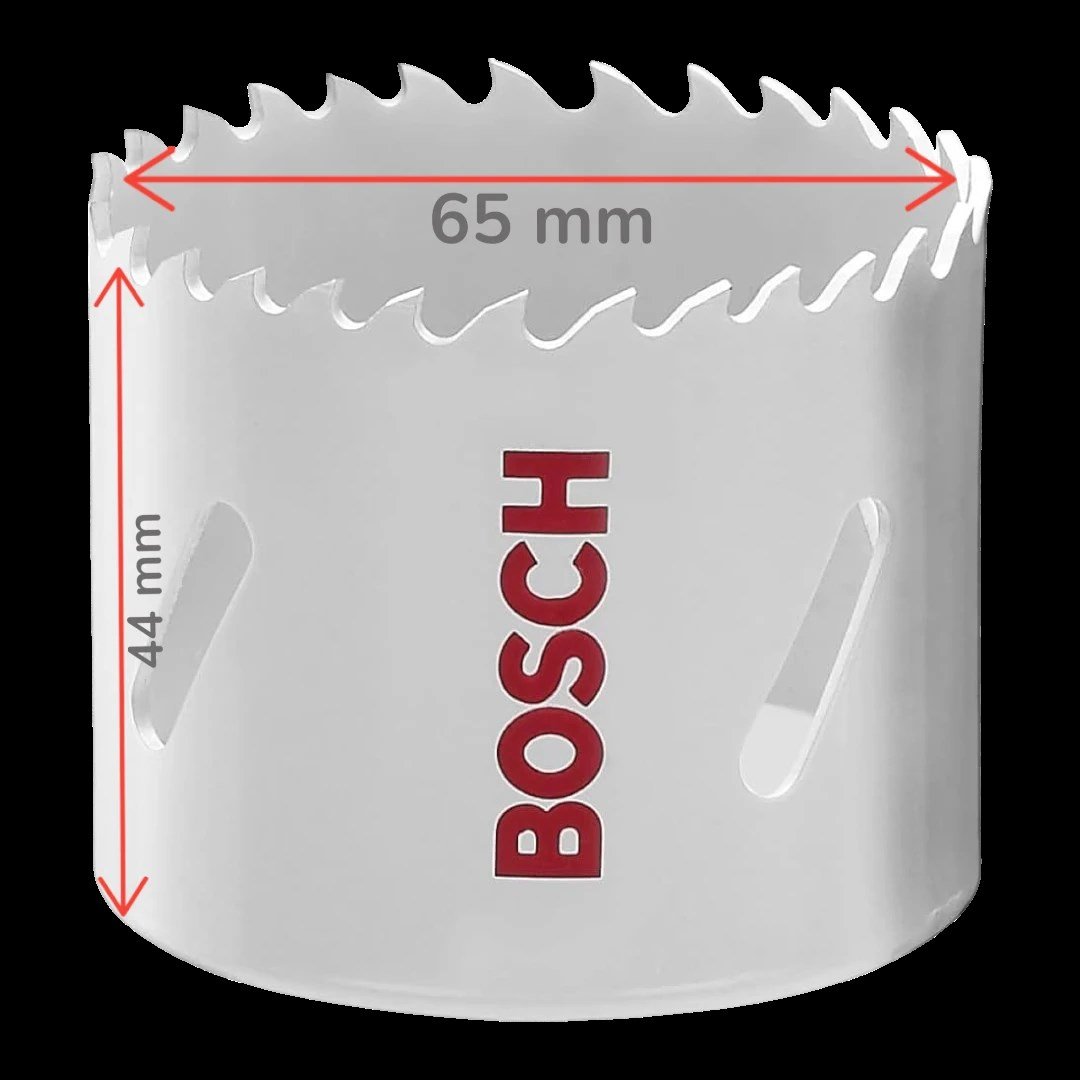 Bosch Ø:65 mm HSS-Bimetal Ahşap ve Metal Delme Panç 2608580494