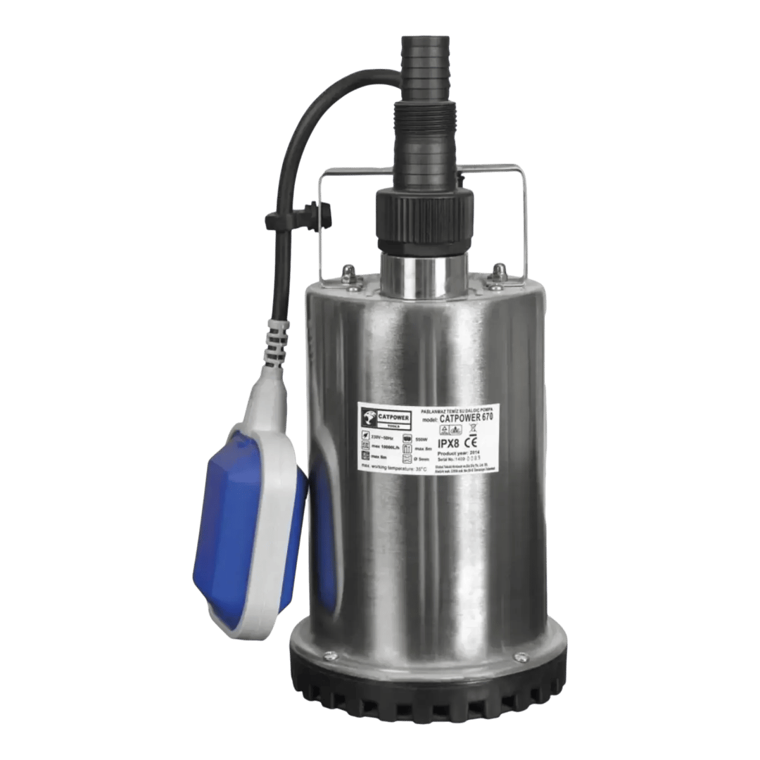 Catpower CAT670 Dalgıç Pompa Temiz Su 550 W Monofaze
