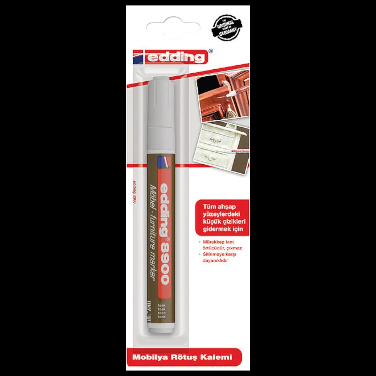 Edding Mobilya Rötuş Kalemi Tik Ağaç 8900 619 10'lu Paket
