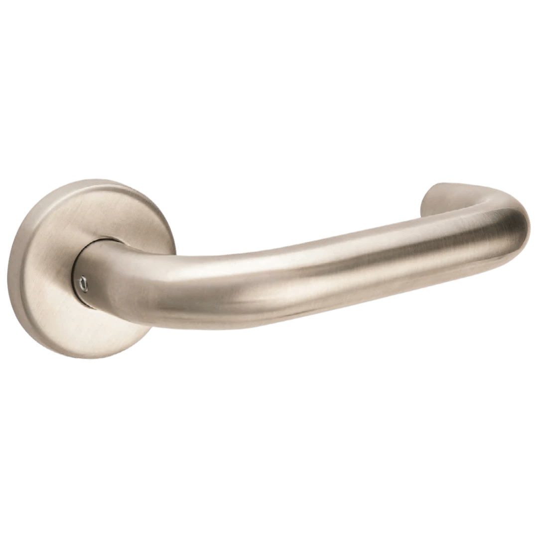 Paslanmaz Alm. Rozetli U Wc Kapı Kolu Inox