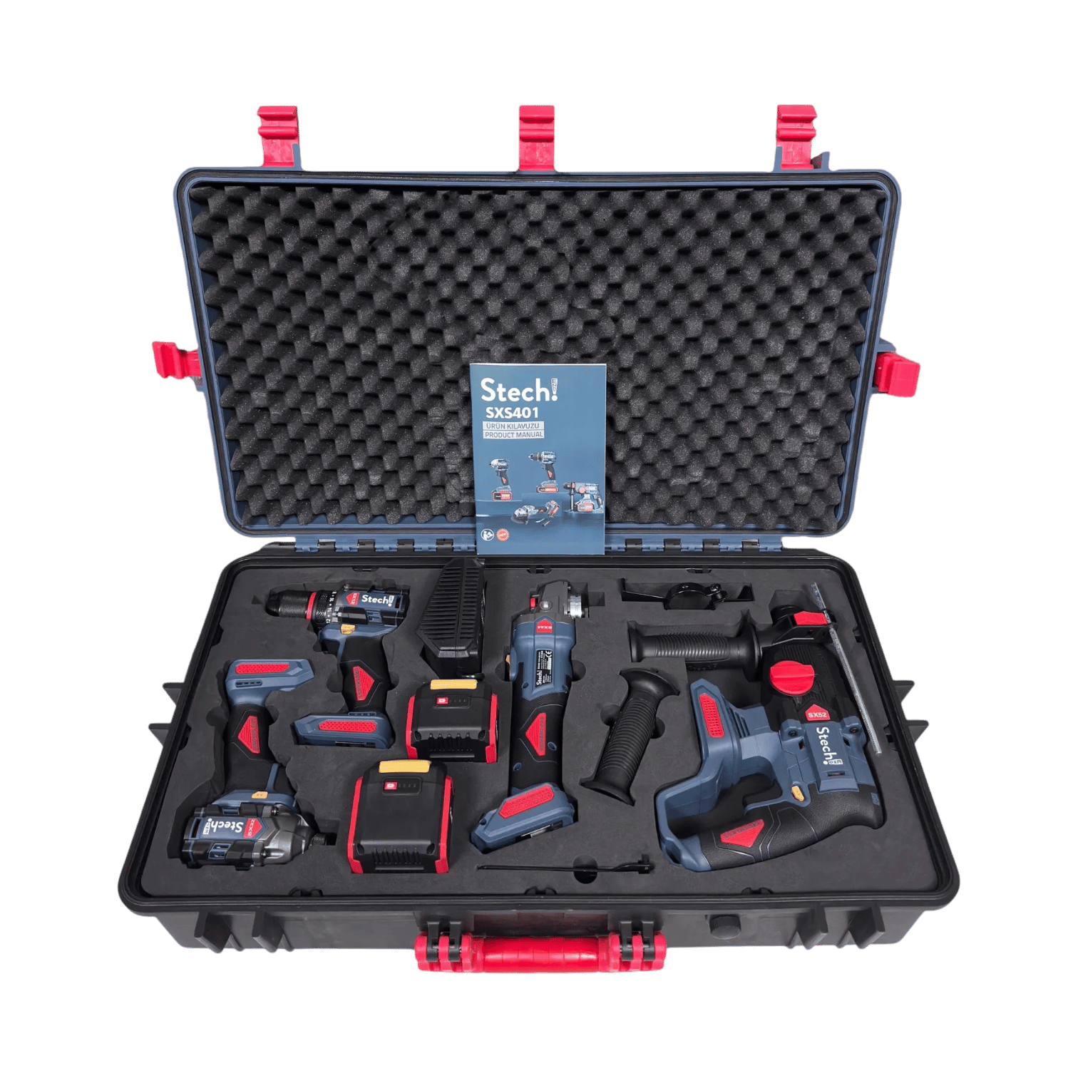 Stechend SXS401 Akülü 4'lü Set 20V