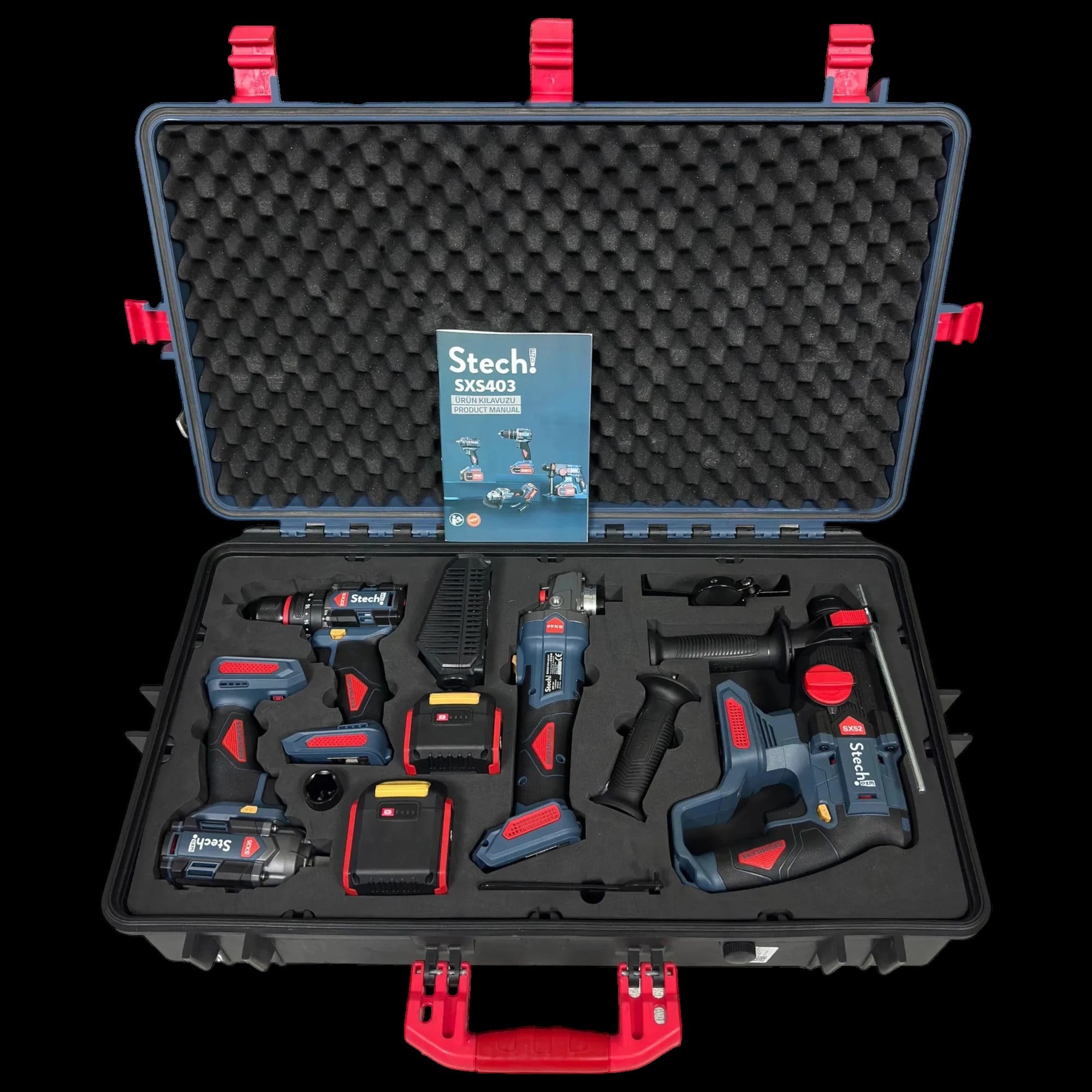 Stechend SXS403 Akülü 4'lü Set 20 V