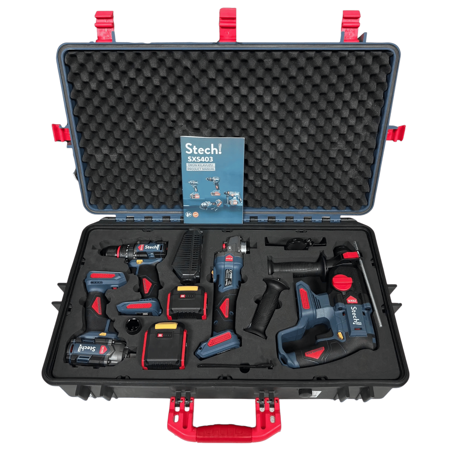 Stechend SXS403 Akülü 4'lü Set 20 V