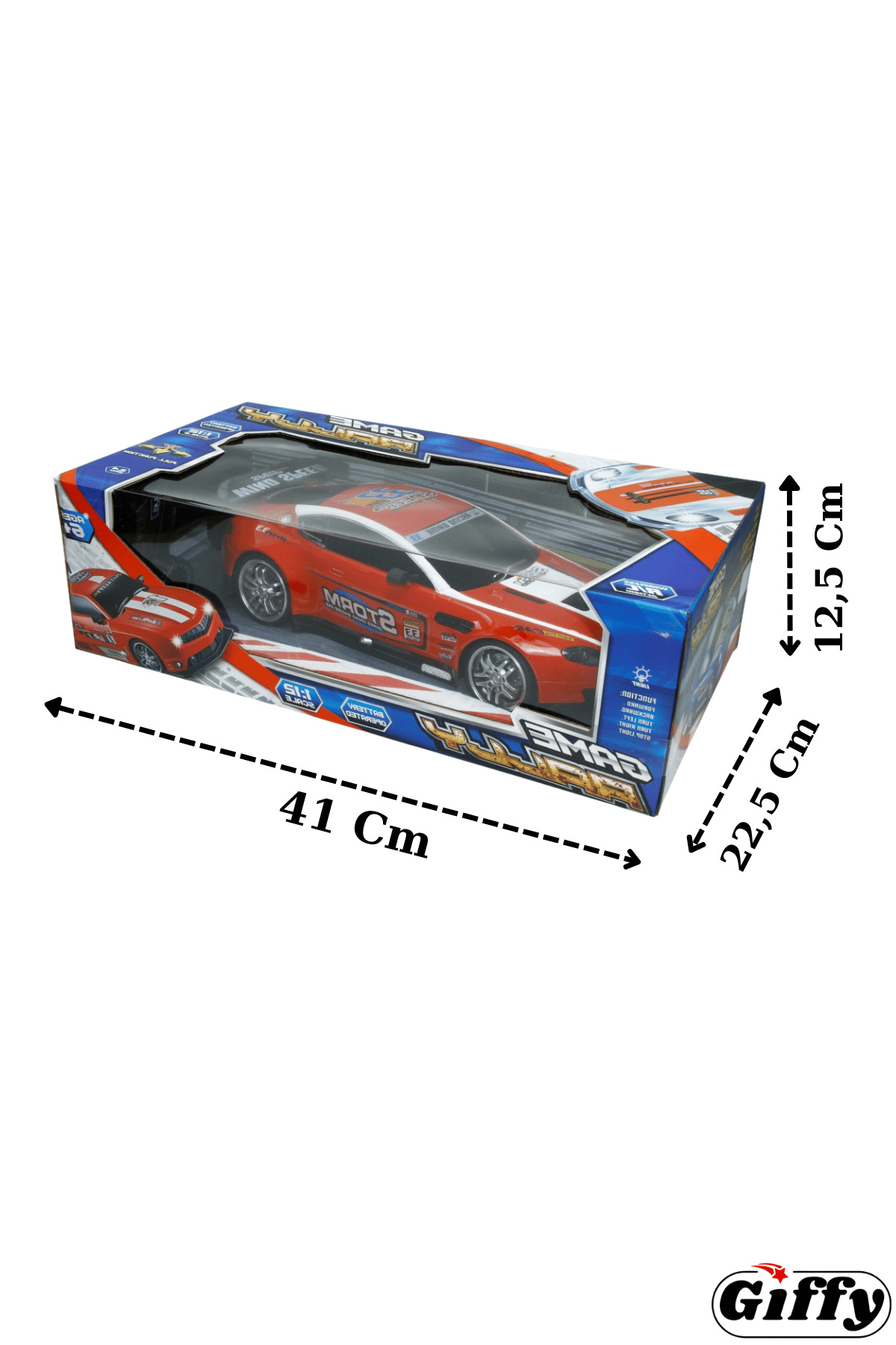 Oyuncak 2.4 Uzaktan Kumandalı Şarjlı Full Fonksiyon Ralli Racing Yarış Arabası 33 Cm Led Işıklı