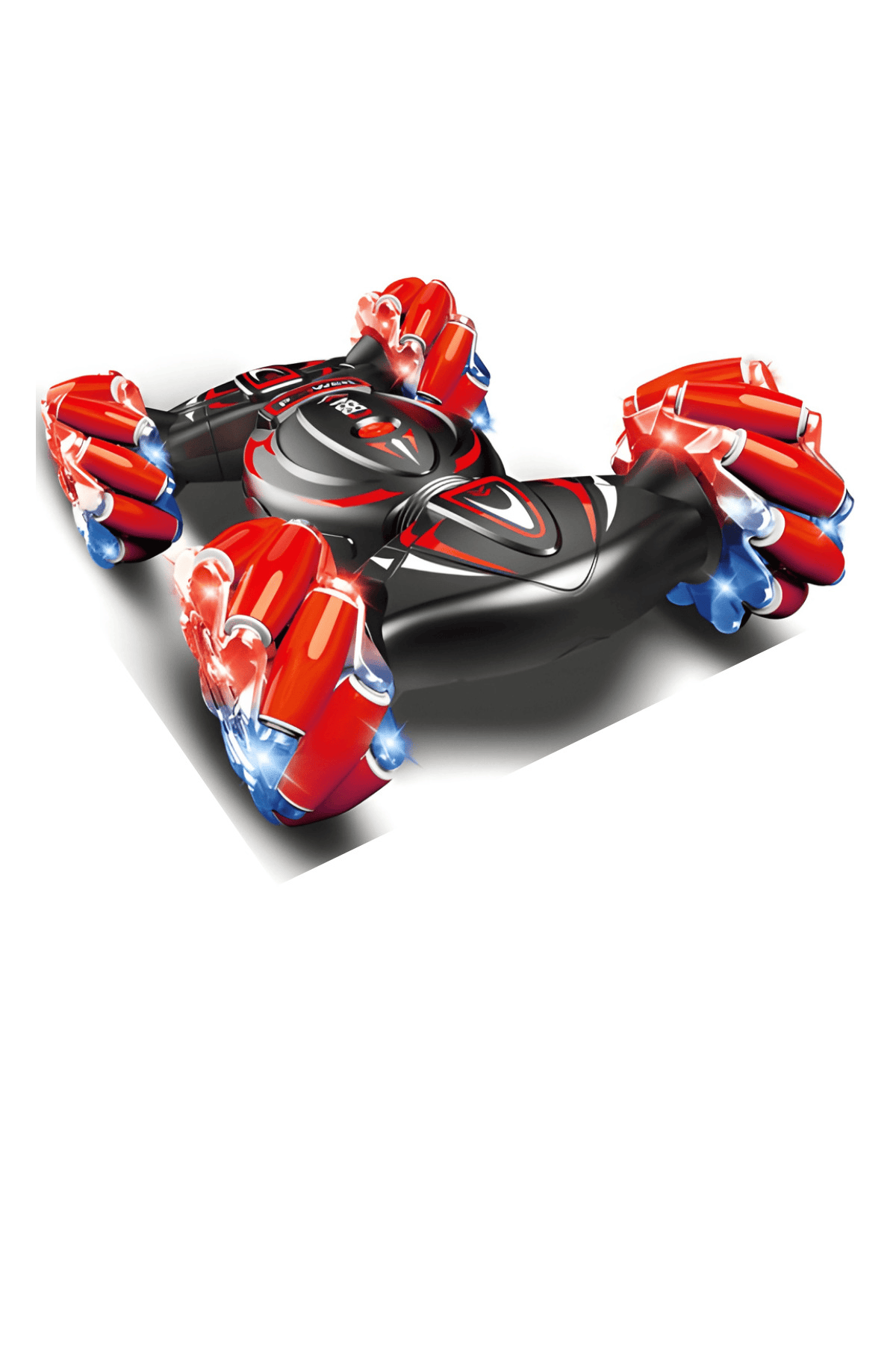 Oyuncak 2.4 GHz Uzaktan Kumandalı Akrobat Araba 4 Çeker Full Fonksiyon LED Işıklı Müzikli Şarjlı