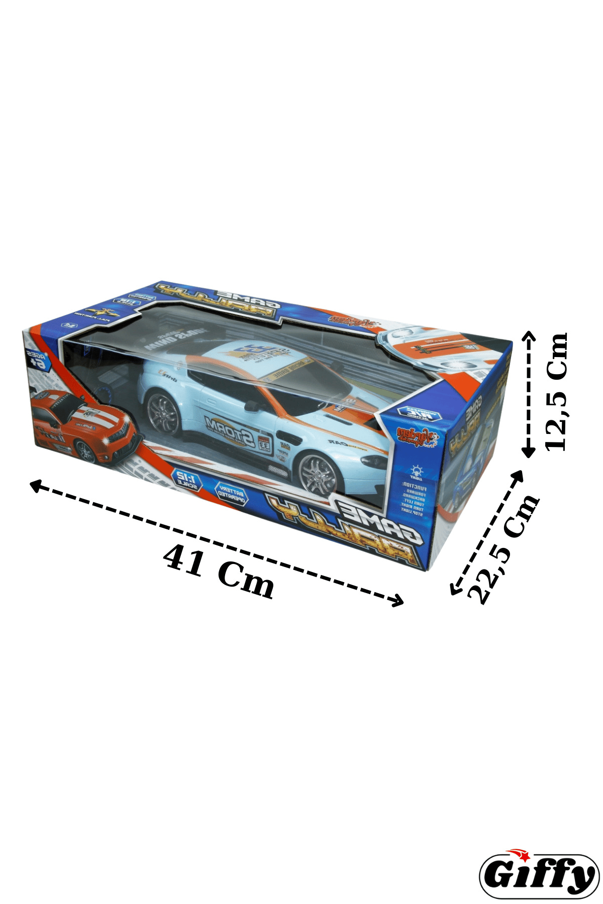 Oyuncak 2.4 Uzaktan Kumandalı Şarjlı Full Fonksiyon Ralli Racing Yarış Arabası 33 Cm Led Işıklı