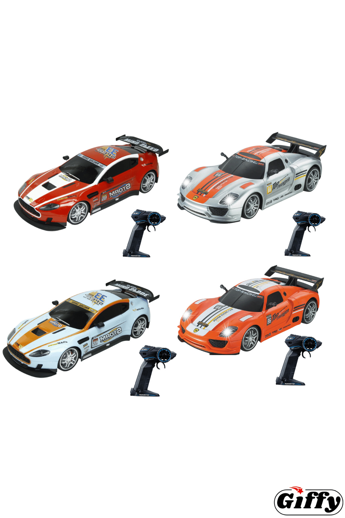 Oyuncak 2.4 Uzaktan Kumandalı Şarjlı Full Fonksiyon Ralli Racing Yarış Arabası 33 Cm Led Işıklı