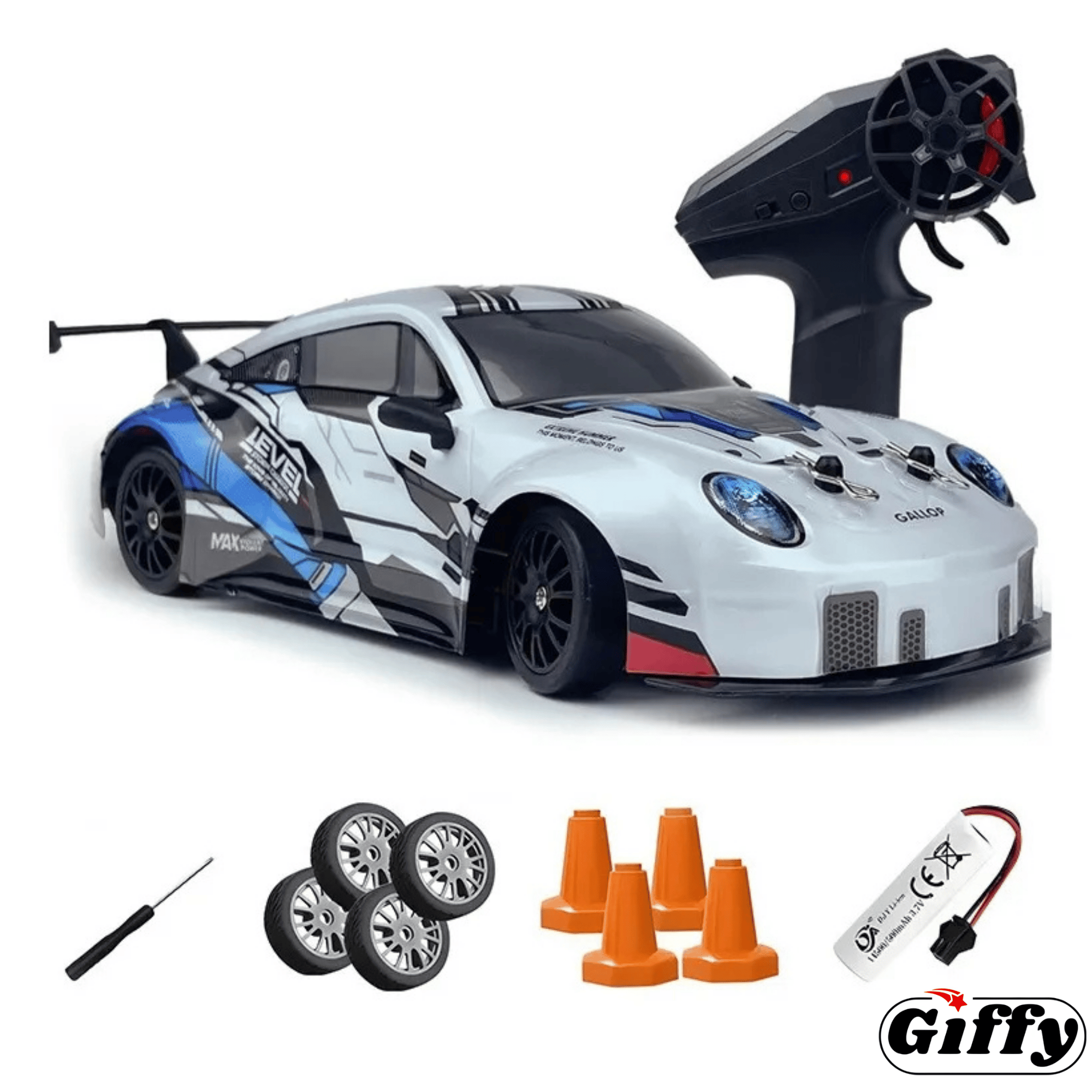Oyuncak 4x4 Uzaktan Kumandalı RC Drift Arabası, Şarjlı, Işıklı, Full Fonksiyon,Drift Atabilen, Kuka