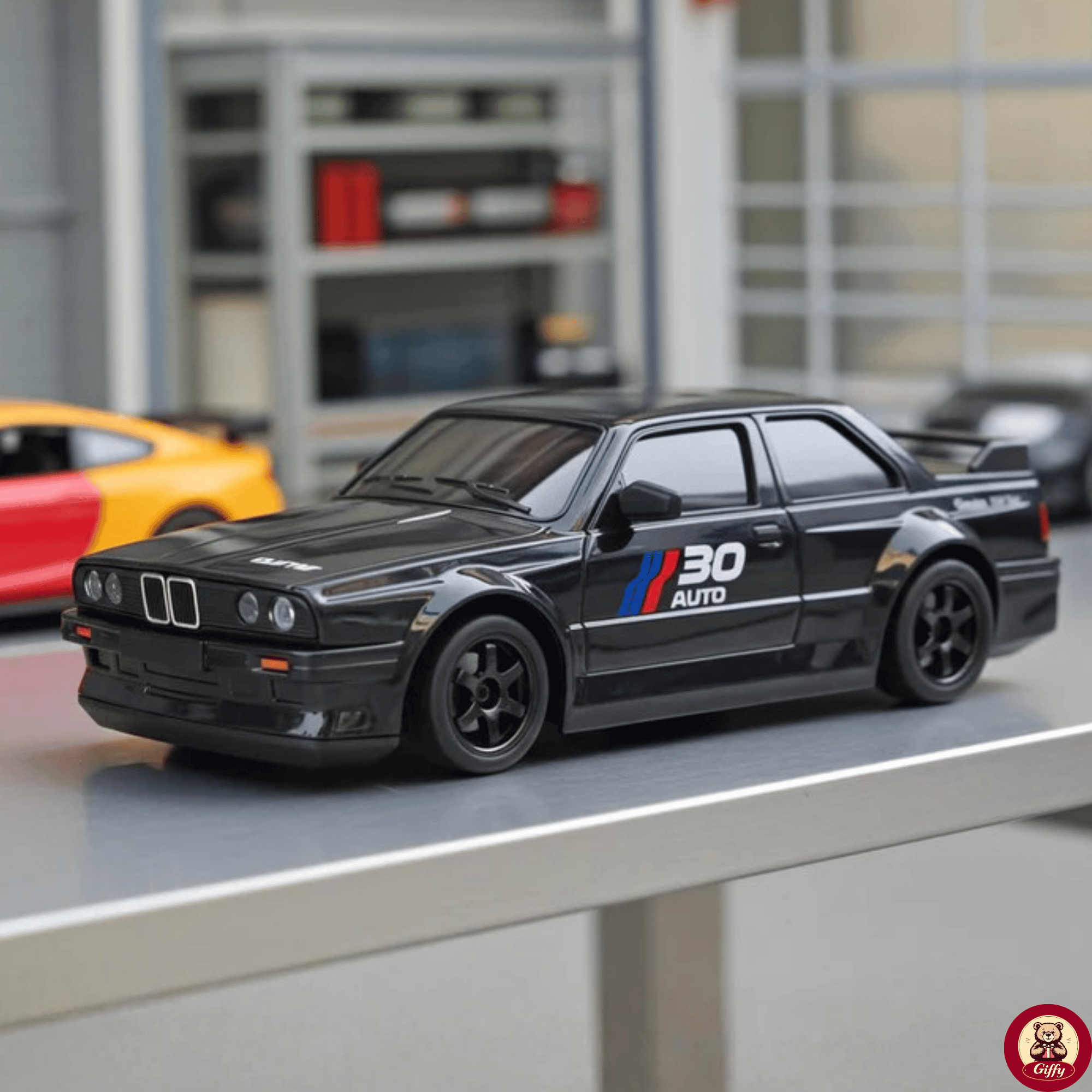 Oyuncak BMW E30 Drift Araba 4x4 Uzaktan Kumandalı Araba 2.4GHz Şarjlı LED Işıklı 15 Km Hız Araba