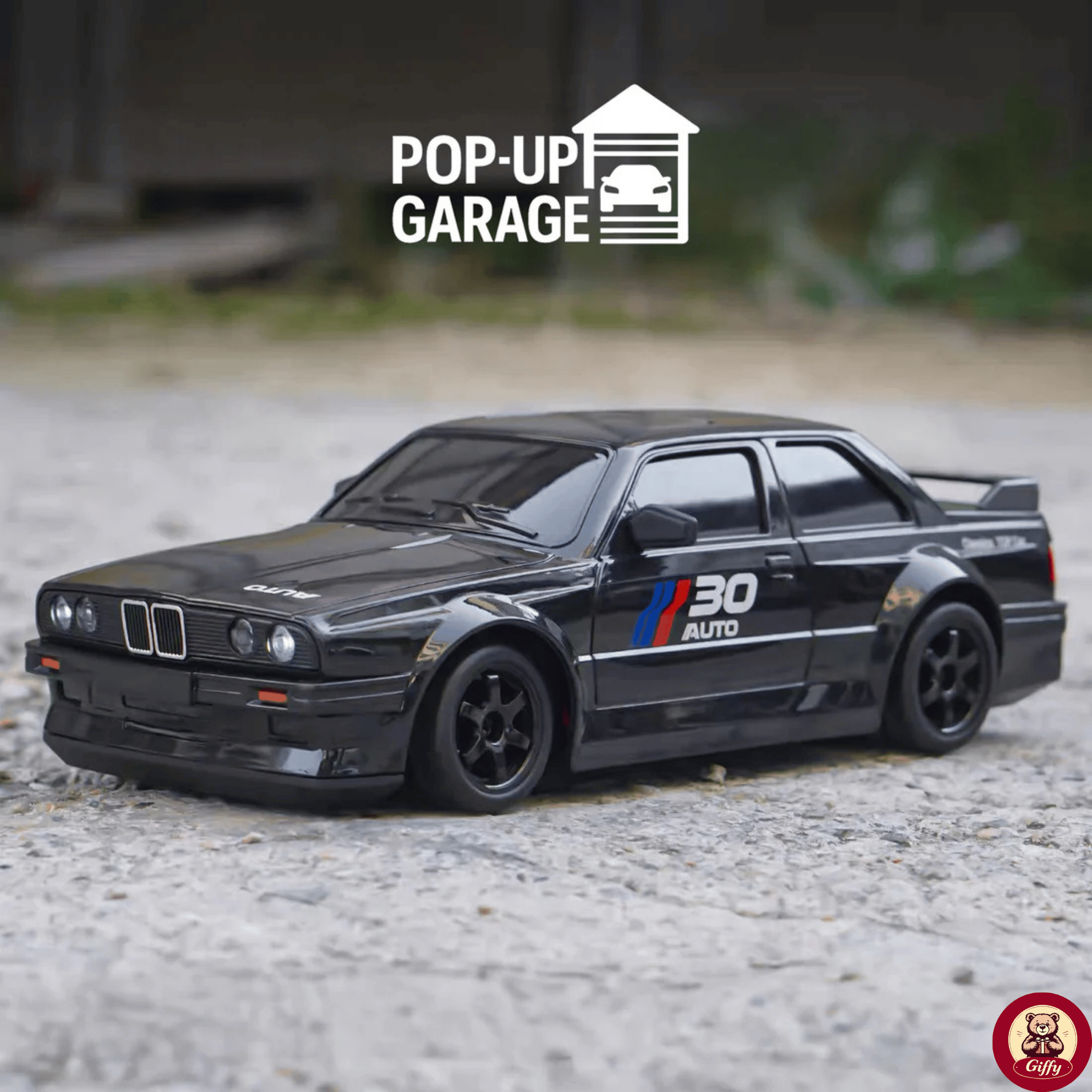 Oyuncak BMW E30 Drift Araba 4x4 Uzaktan Kumandalı Araba 2.4GHz Şarjlı LED Işıklı 15 Km Hız Araba