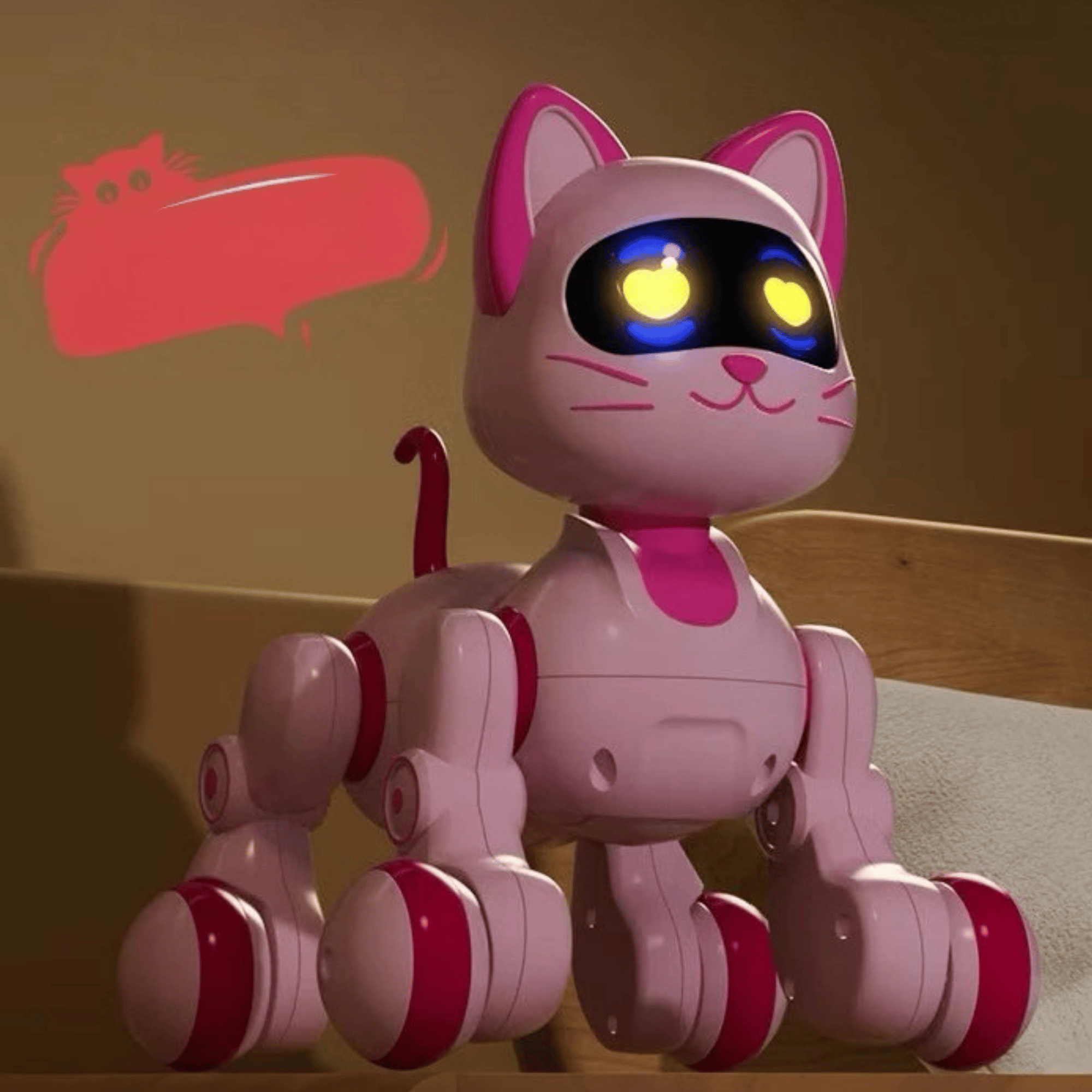 Oyuncak Full Fonksiyon Uzaktan Kumandalı El Sensörlü Şarjlı Işıklı Müzikli Dansçı Robot Kedi