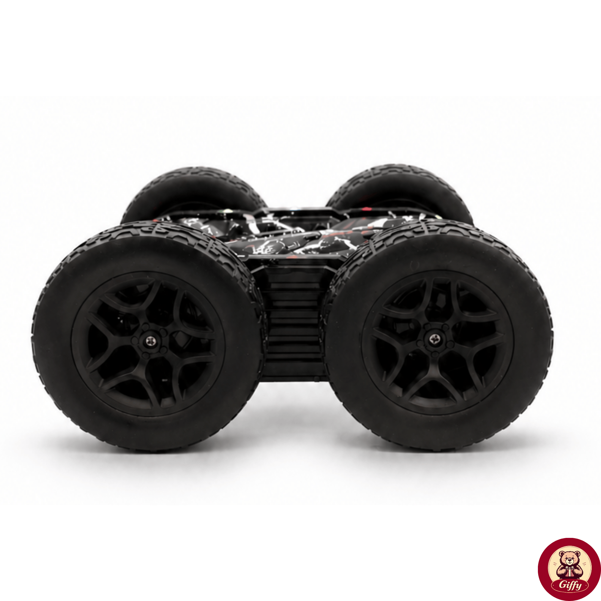Oyuncak LED Işıklı 360° Akrobat Uzaktan Kumandalı Araba Şarjlı 4x4 Off Road Dublör Oyuncak Araba (Siyah)