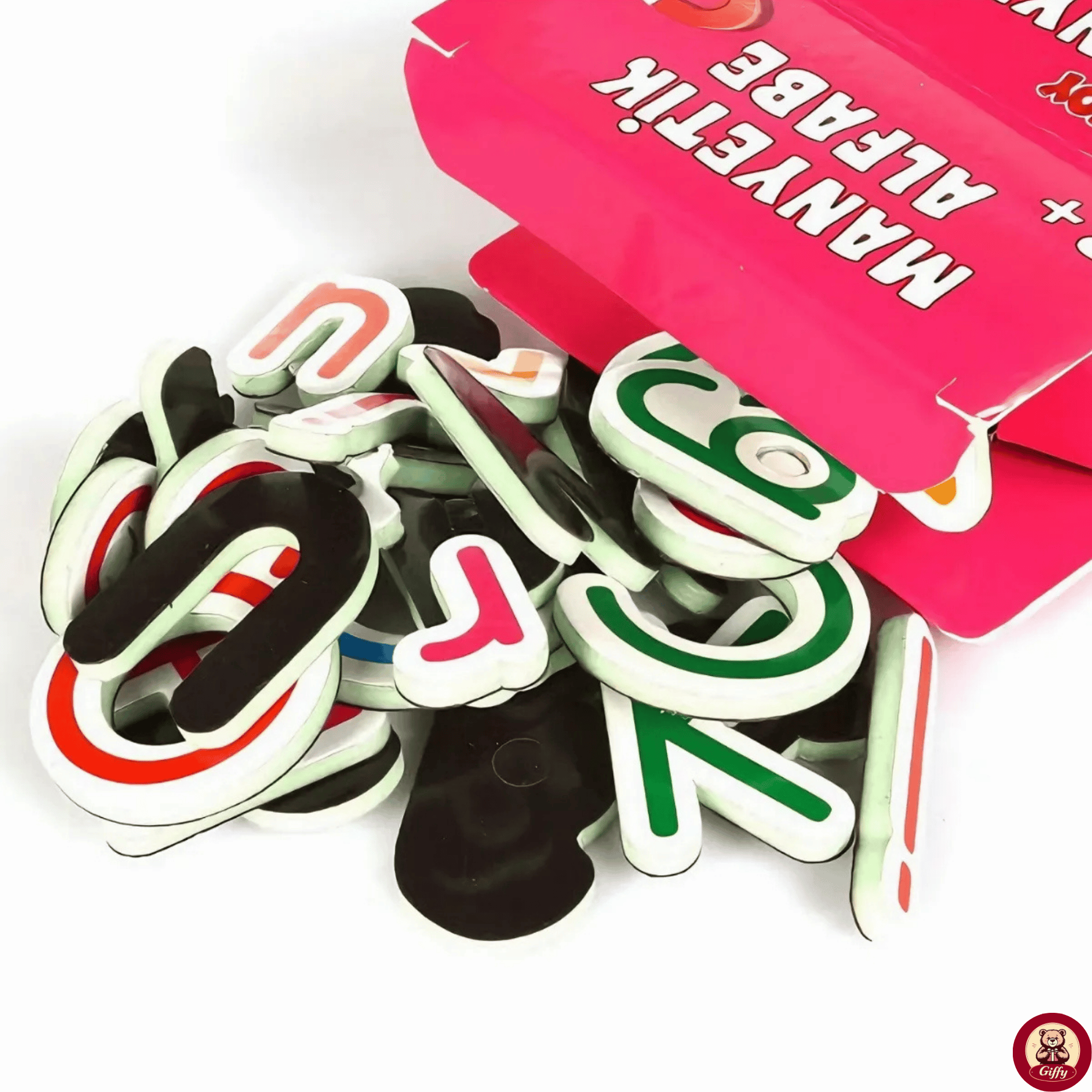 Oyuncak Manyetik Mıknatıslı Türkçe - İngilizce Harfler ve Sayılar Eğitici Alfabe ve Sayı Magnet