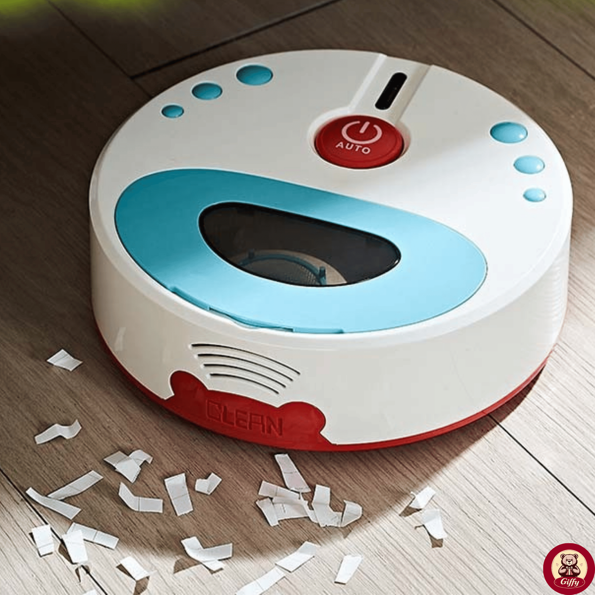 Oyuncak Pilli Robot Süpürge Sesli Ve Işıklı Gerçek Süpürme Özelliği Ve Farklı Yönlere Giden Robot