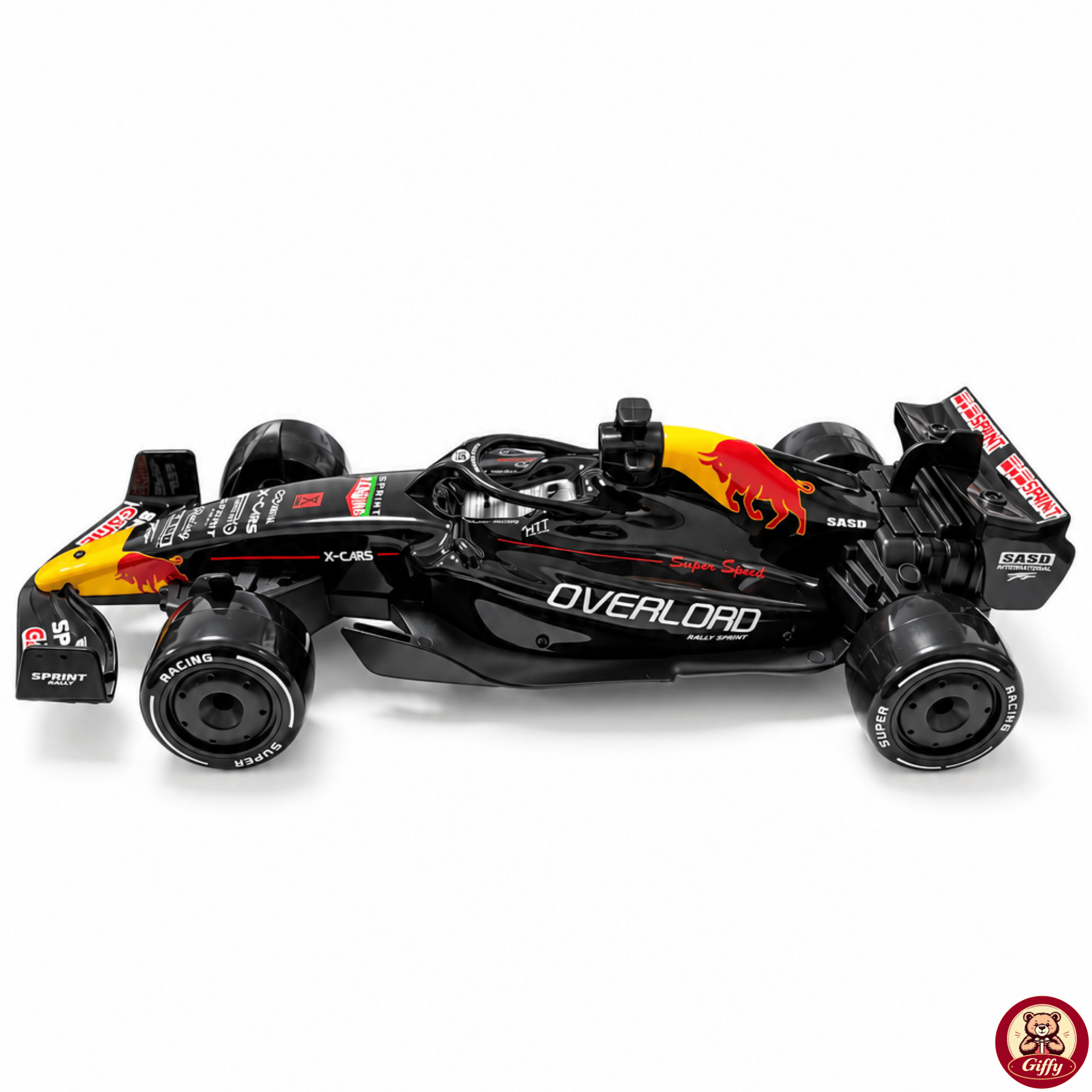 Oyuncak Uzaktan Kumandalı Formula 1 RC Drift Yarış Arabası – 20 Km/sa Hız, Hassas Gaz Kontrolü, LED Işık ve Type-C Şarj (Siyah)