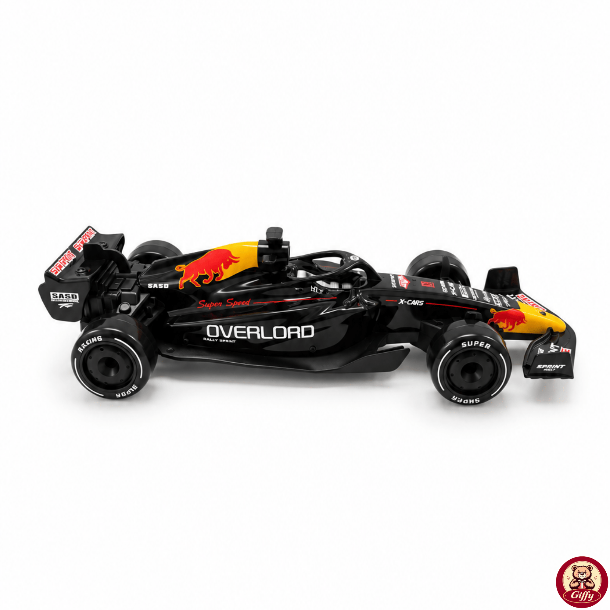 Oyuncak Uzaktan Kumandalı Formula 1 RC Drift Yarış Arabası – 20 Km/sa Hız, Hassas Gaz Kontrolü, LED Işık ve Type-C Şarj (Siyah)