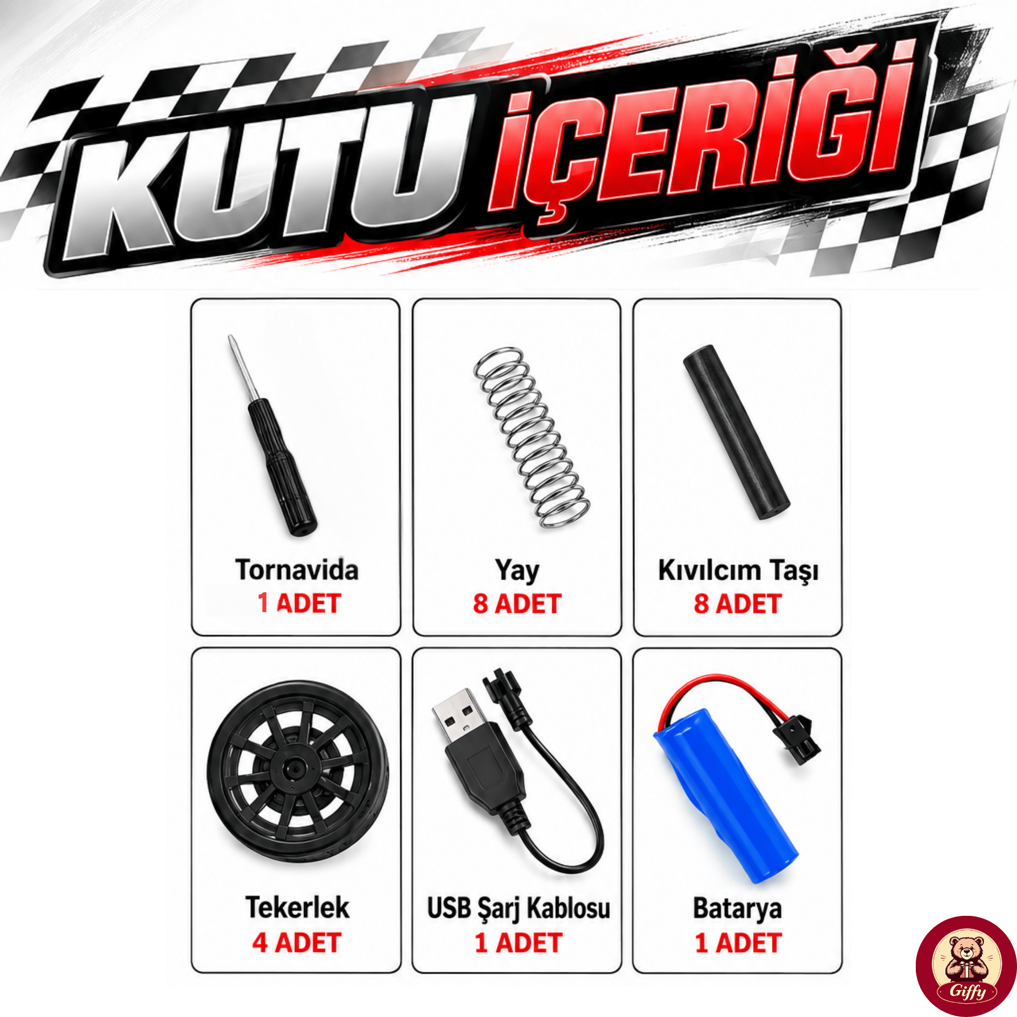 Uzaktan Kumandalı 4 Teker Kıvılcım Efektli Porsche Model Drift Arabası Şarjlı Işıklı Sesli RC Spor Araba Sert Dayanıklı Malzemeden Üretilmiş (Kırmızı)