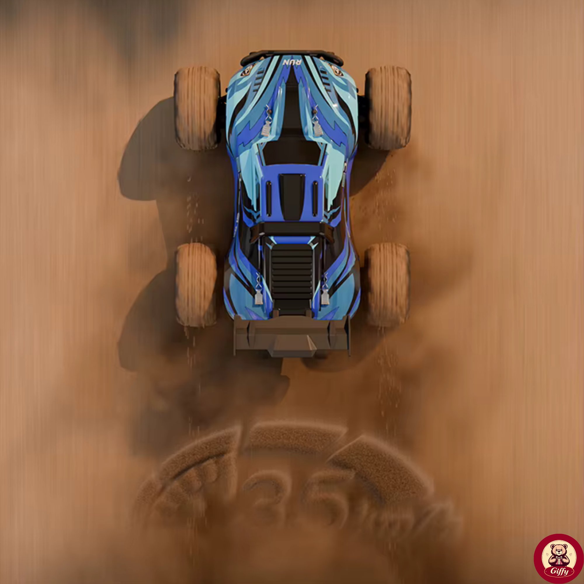 Uzaktan Kumandalı 50 Km/Hız Yapan RC Araba, SUV 4X4 Full İç Metal Kasa Şarjlı Fonksiyonlu Dev Araba (Mavi)