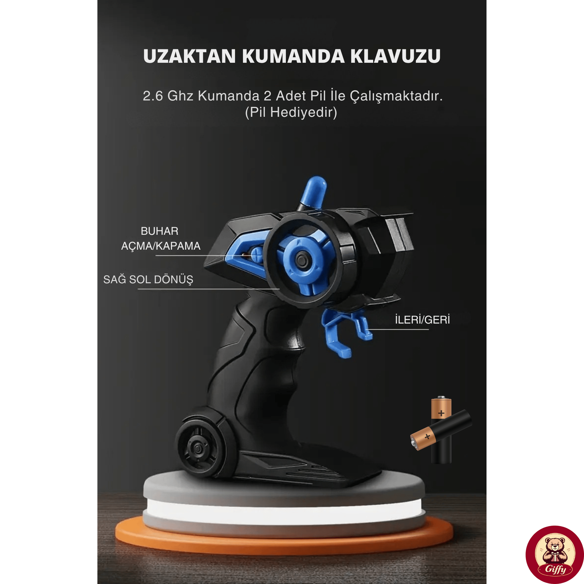 Uzaktan Kumandalı RC Kamyonet ,Yük Taşıma Aracı ,Sesli ,Işıklı ,Şarjlı ,(Pil Hediyeli),2.4 Ghz Araç (Beyaz)