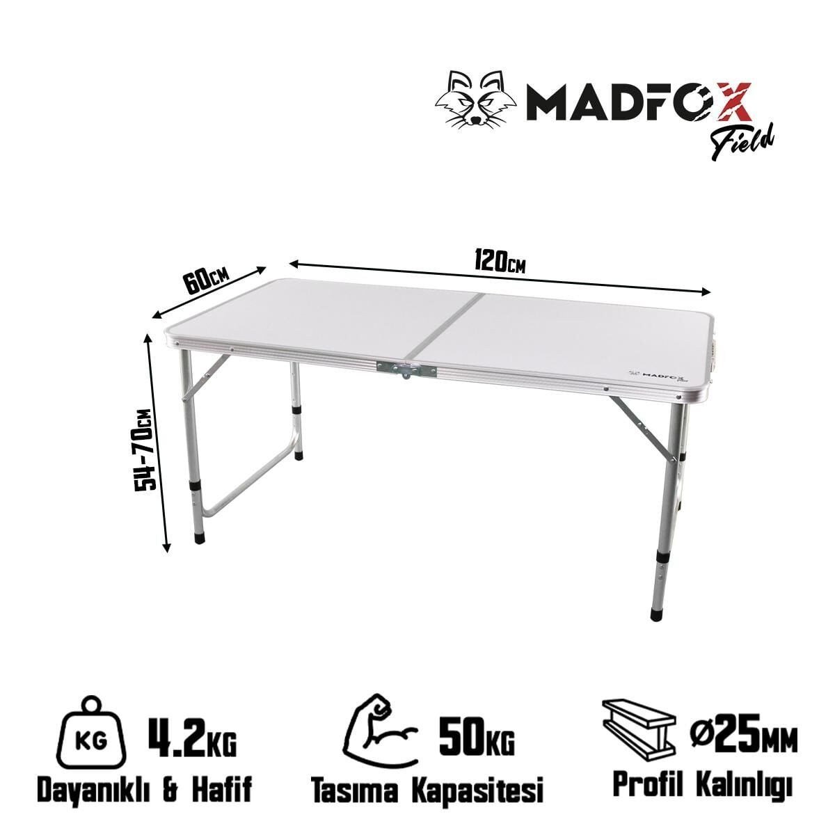 Field Katlanır Kamp Masası BEYAZ