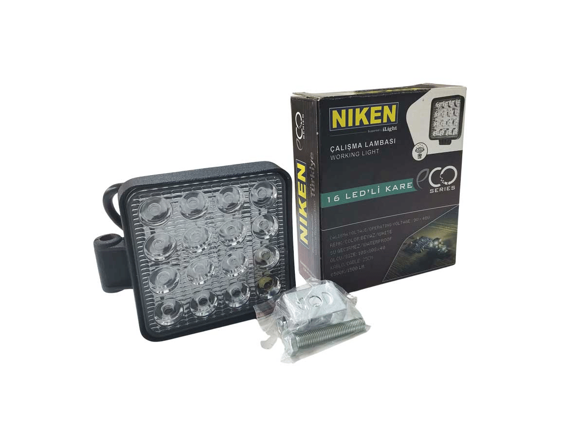 Niken Kare Çalışma Lambası 16 Led Pro Seri