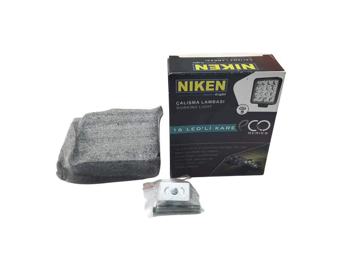 Niken Kare Çalışma Lambası 16 Led Pro Seri