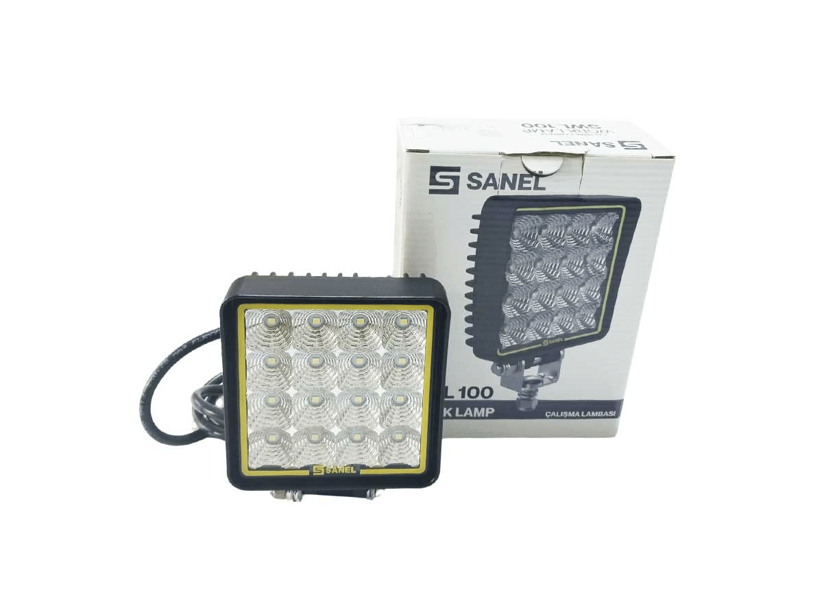 Sanel12V/24V 16 Ledli Çalışma Lambası 1500 lumen 9w SWL100