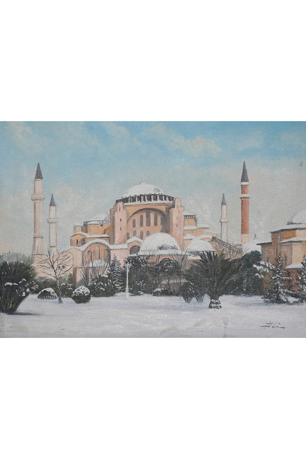 Ayasofya'nın Beyaz Sessizliği: Kış Masalı